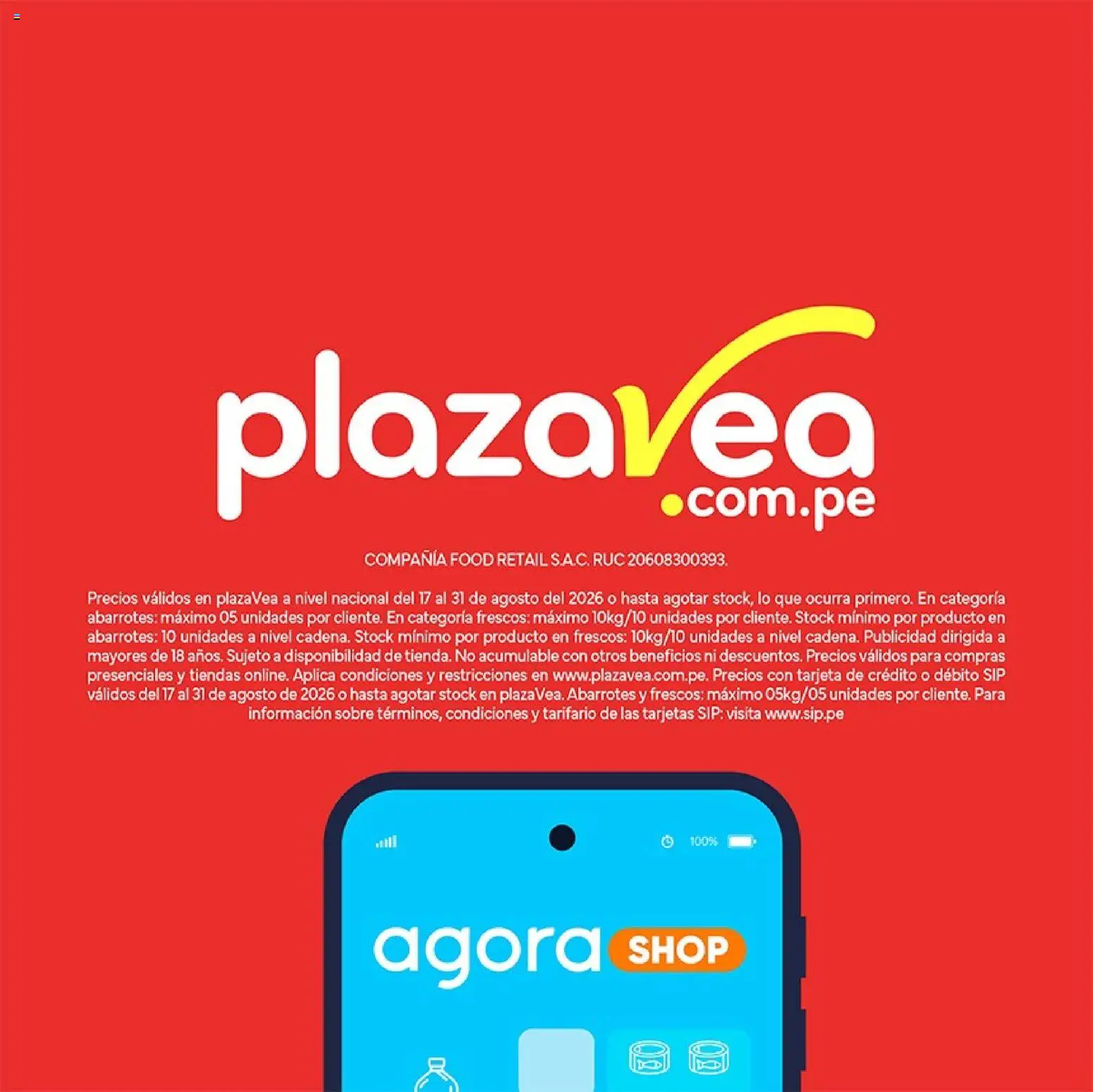 Catálogo Plaza Vea válido desde 17/08/2026 | Página: 8