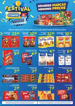 Comper ofertas Nestlé - Pré-Visualização do folheto da loja Comper, válido de 22.05.2026