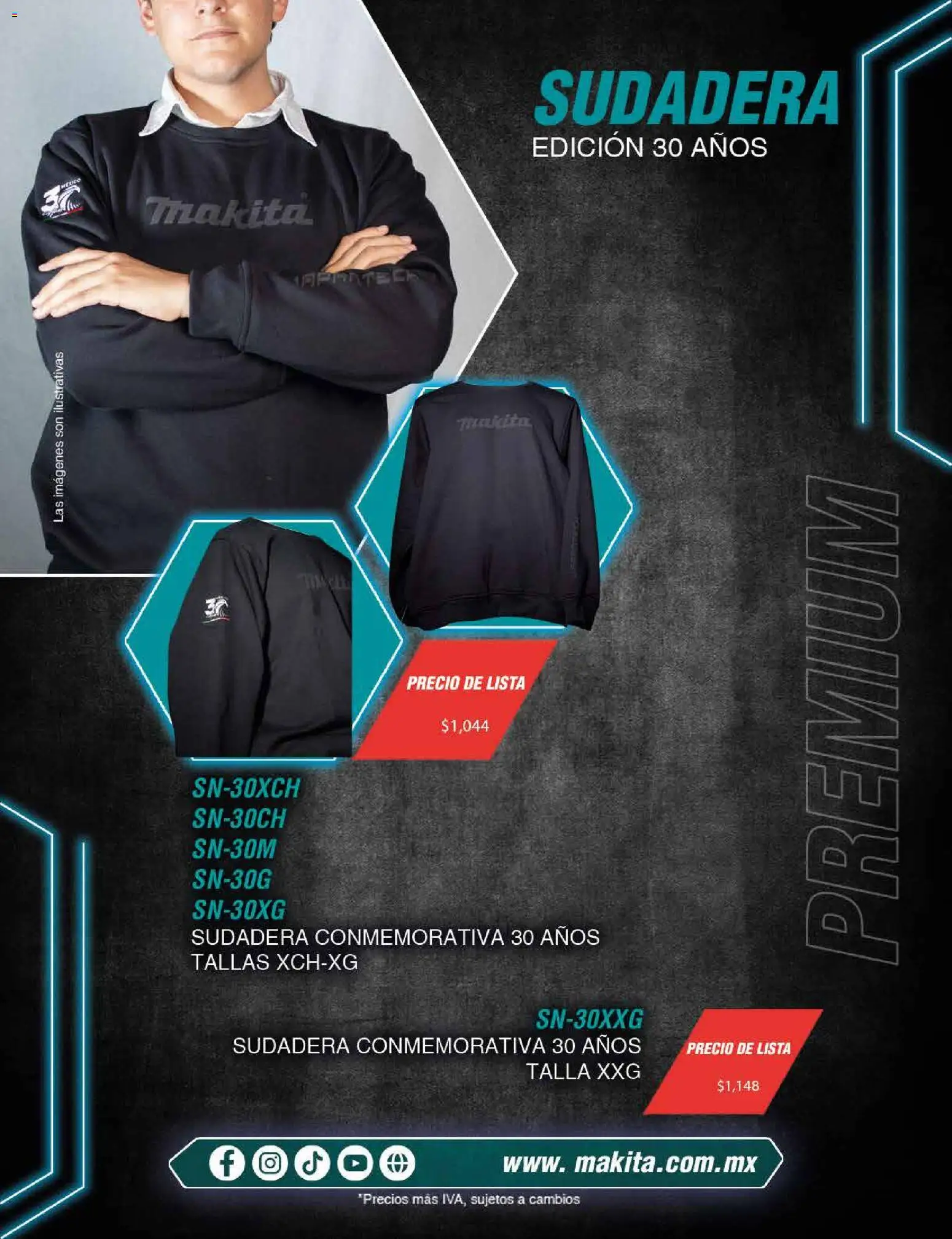 Nuevas ofertas de Makita válidas en toda la República Mexicana desde el 18/02/2026. ¡Encuentra las mejores ofertas en Makita catálogo Publicidad! | Página: 4 | Productos: Sudadera