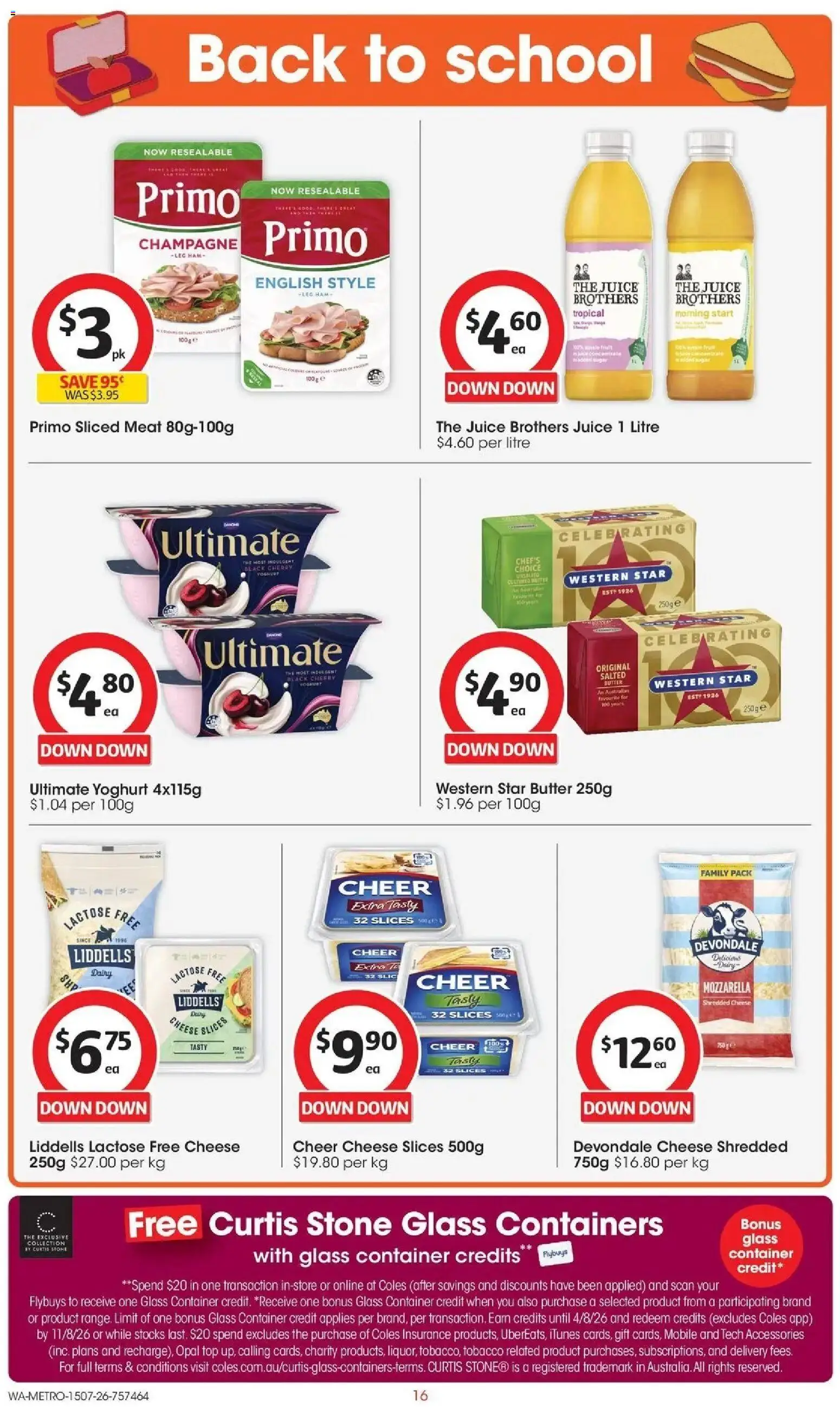 Coles catalogue - valid from 15/07/2026 | Page: 16 | Products: Cheese, Yoghurt, Accessories, Mobile