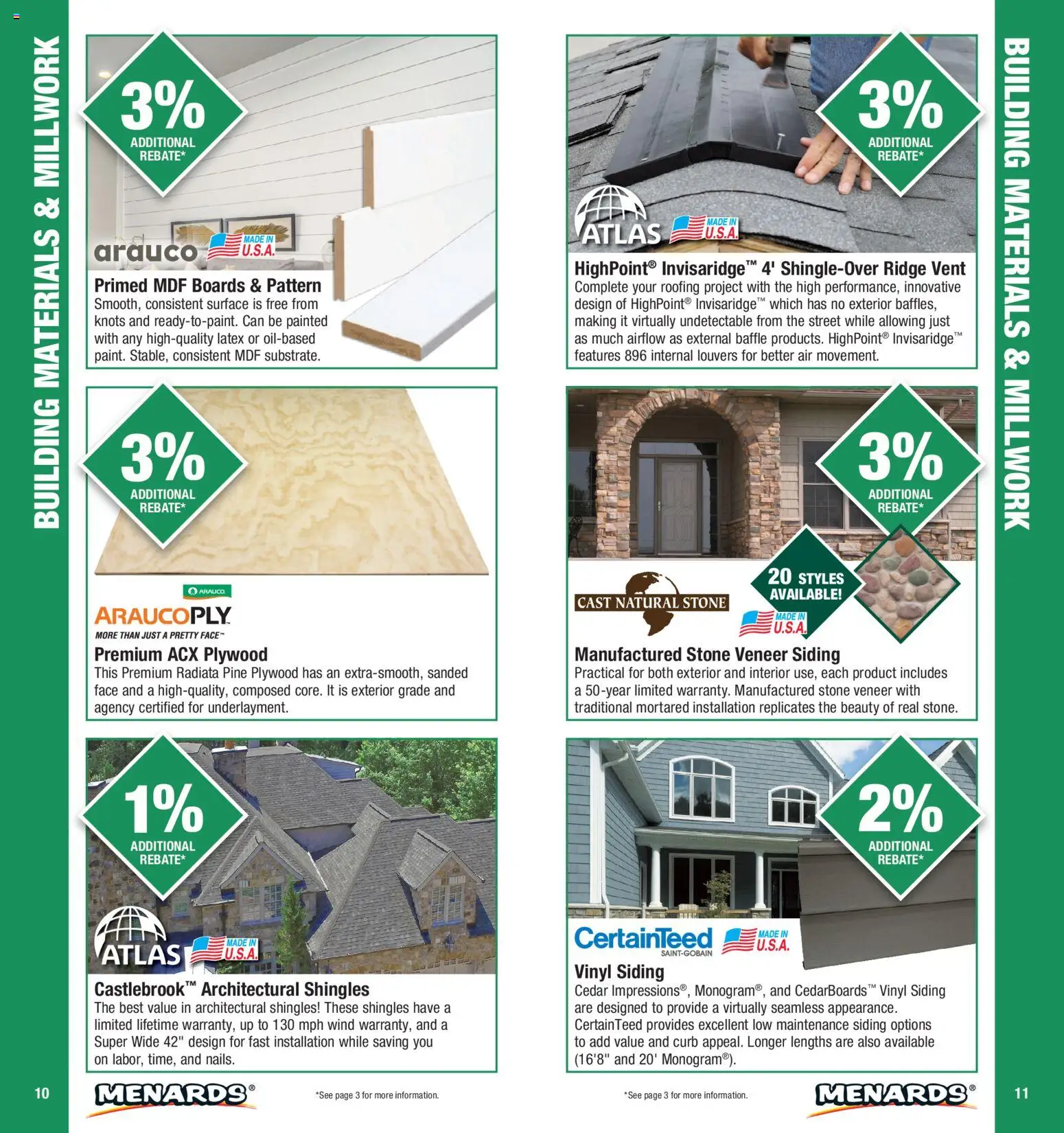 Menards Contractor Catalog - valid from 01/01/2026 | Page: 6 | Products: Ridge