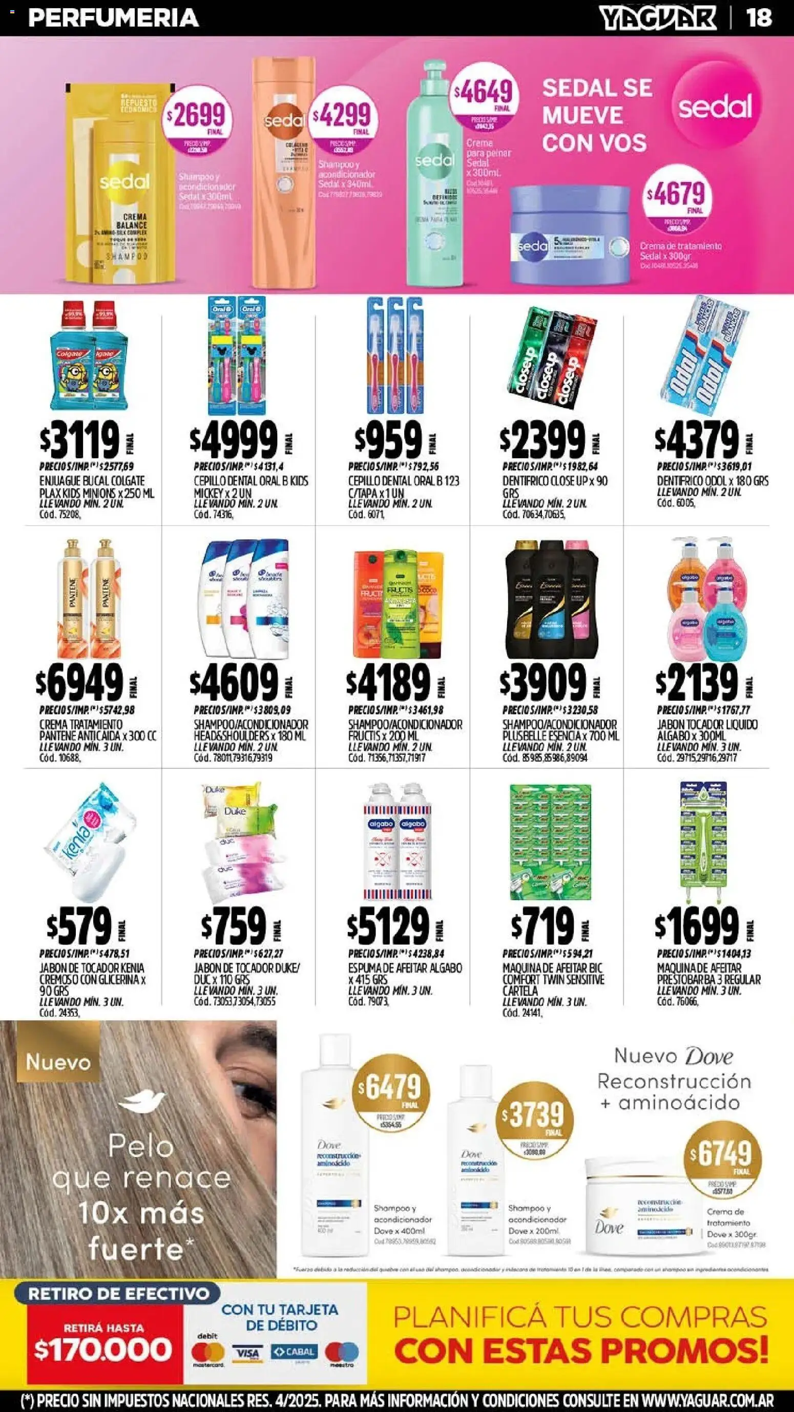 Yaguar - Oferta Semanal Salta │ válido desde el 24/08/2026 | Página: 19 | Productos: Cepillo, Acondicionador, Enjuague bucal, Crema