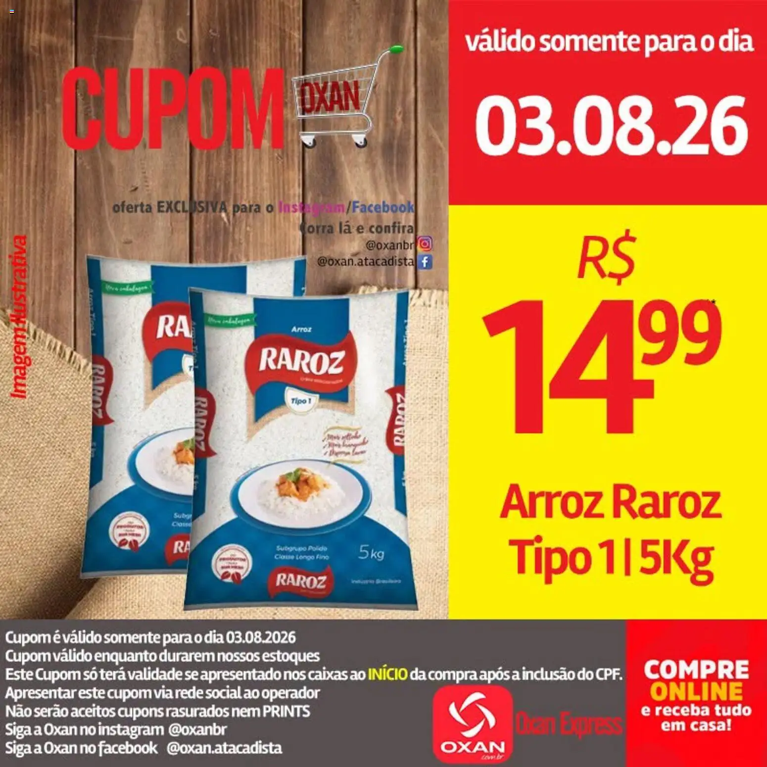 Oxan Atacadista Folheto - válido de 03/08/2026 | Página: 18 | Produtos: Arroz