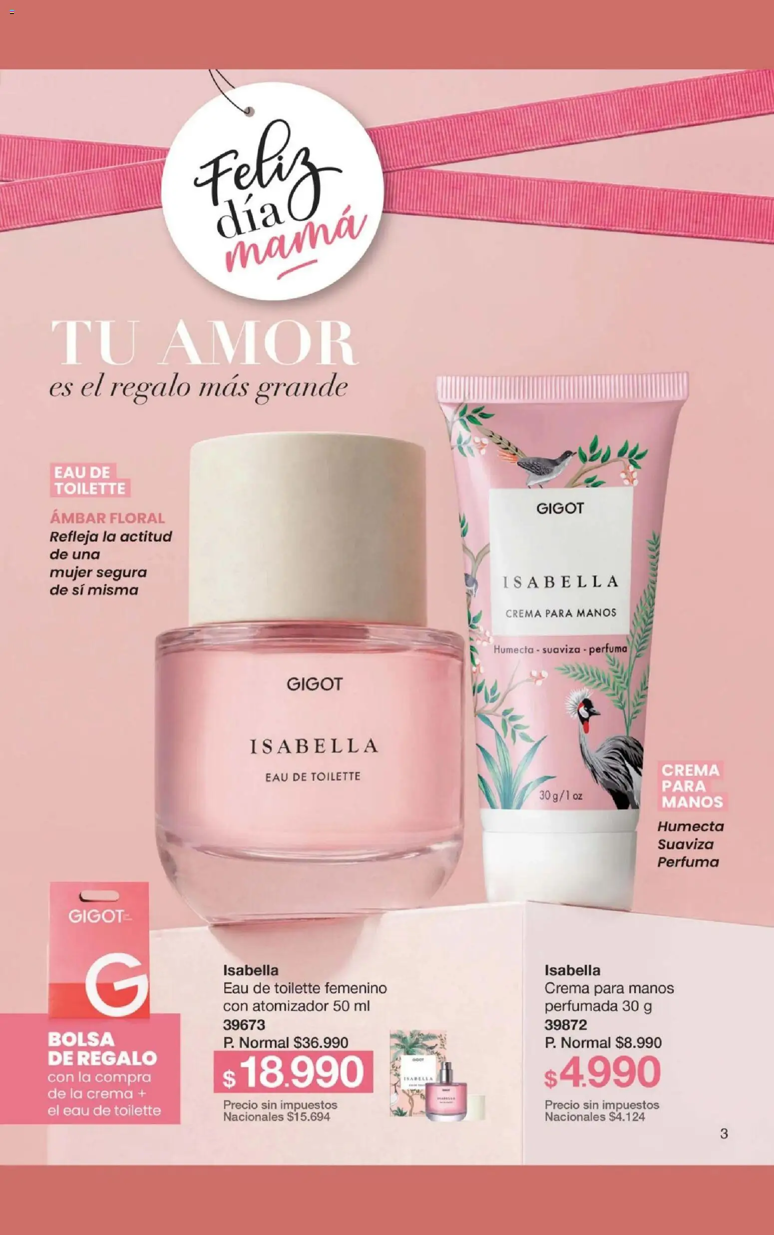Gigot catálogo │ válido desde el 21/09/2026 | Página: 9 | Productos: Bolsa, Crema para manos, Eau de toilette, Crema