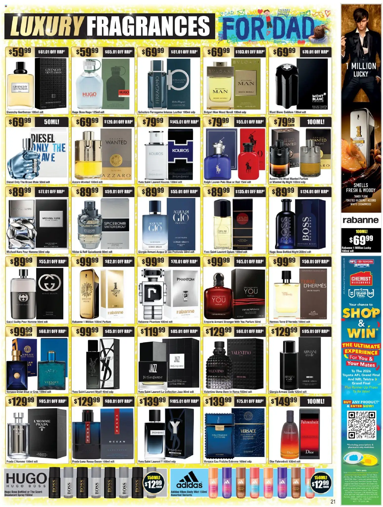 Chemist Warehouse catalogue - valid from 20/08/2026 | Page: 21 | Products: Eau de toilette, Deodorant, Wood