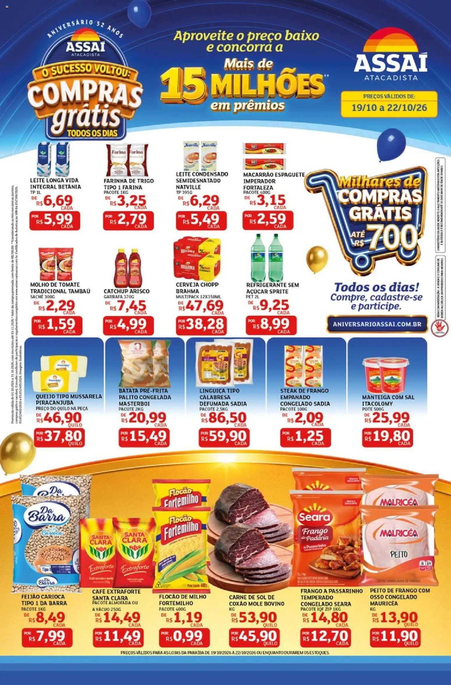 Assaí Atacadista Folheto - válido de 19/10/2026 | Página: 1