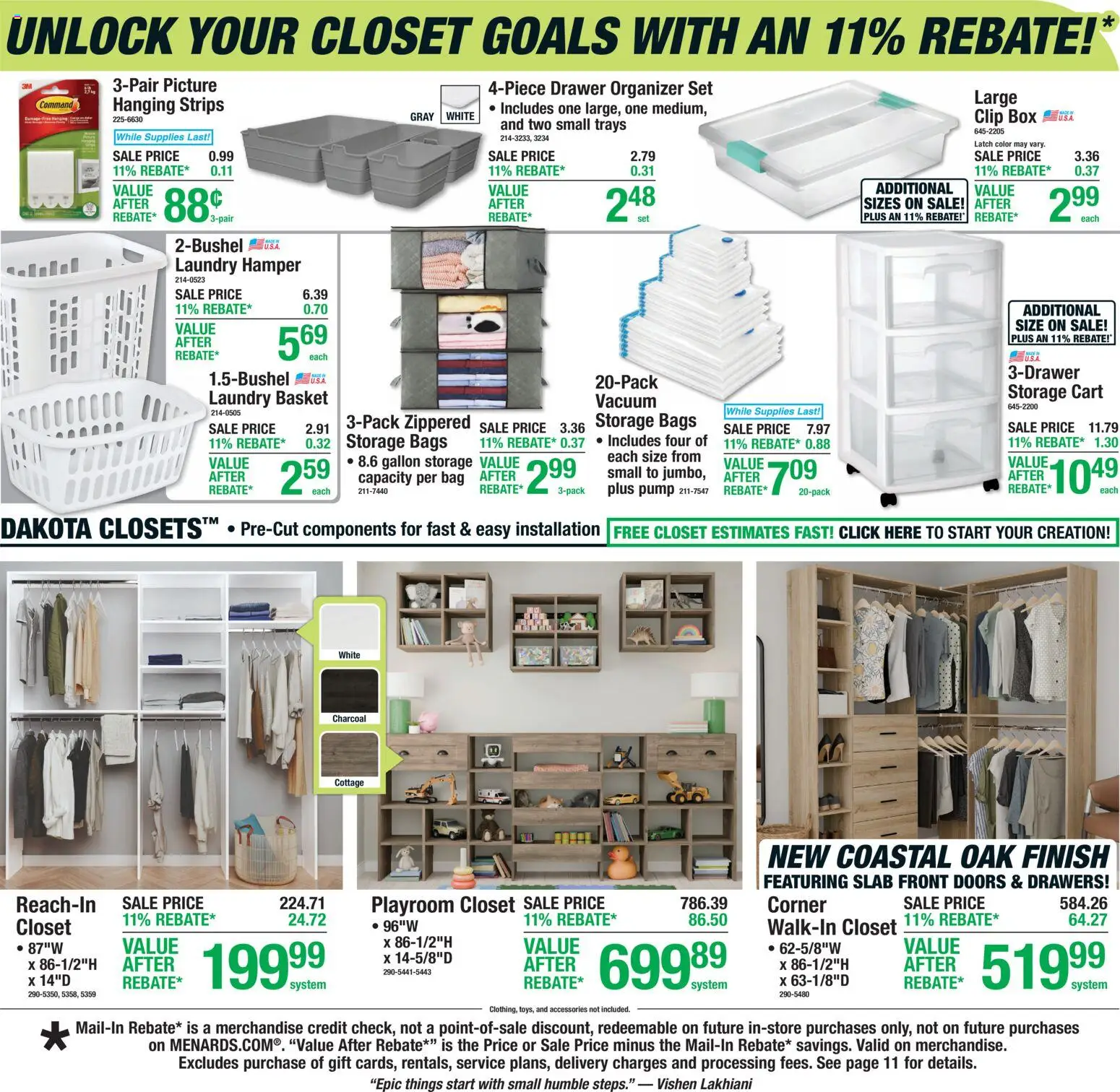 Menards Weekly Ad - valid from 04.03.2026 | Page: 13 | Products: Vacuum, Clip, Closet, Bag