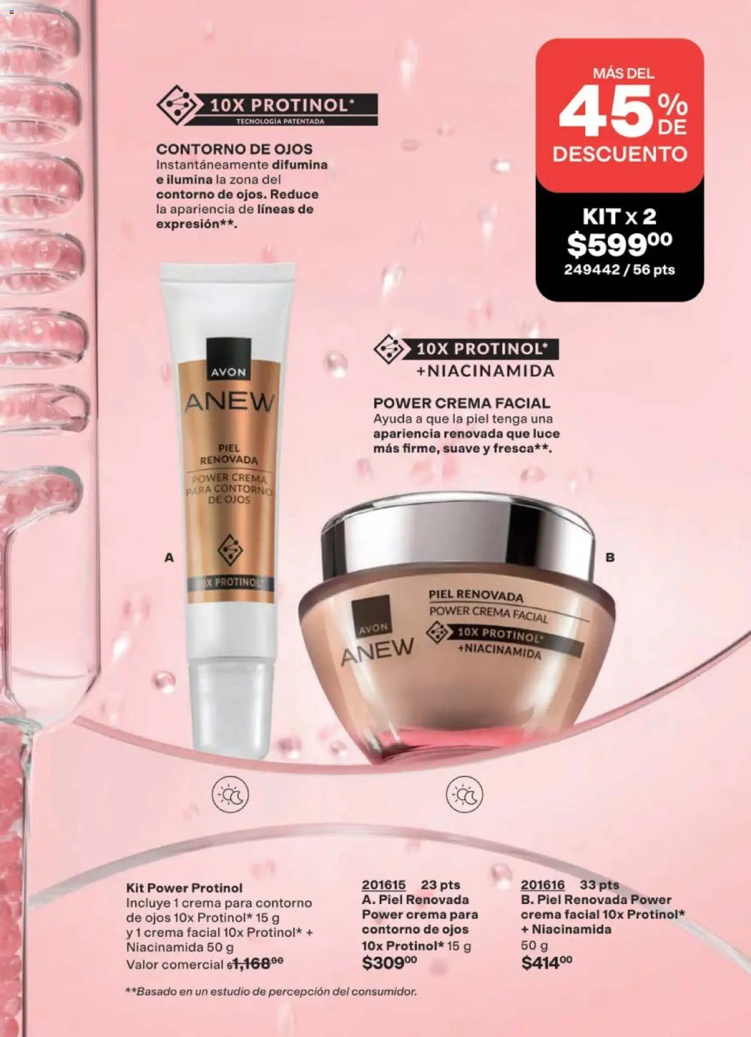 Nuevas ofertas de AVON válidas en toda la República Mexicana desde el 02.04.2026. ¡Encuentra las mejores ofertas en AVON campaña 6 2026! | Página: 151 | Productos: Contorno de ojos, Crema, Contorno