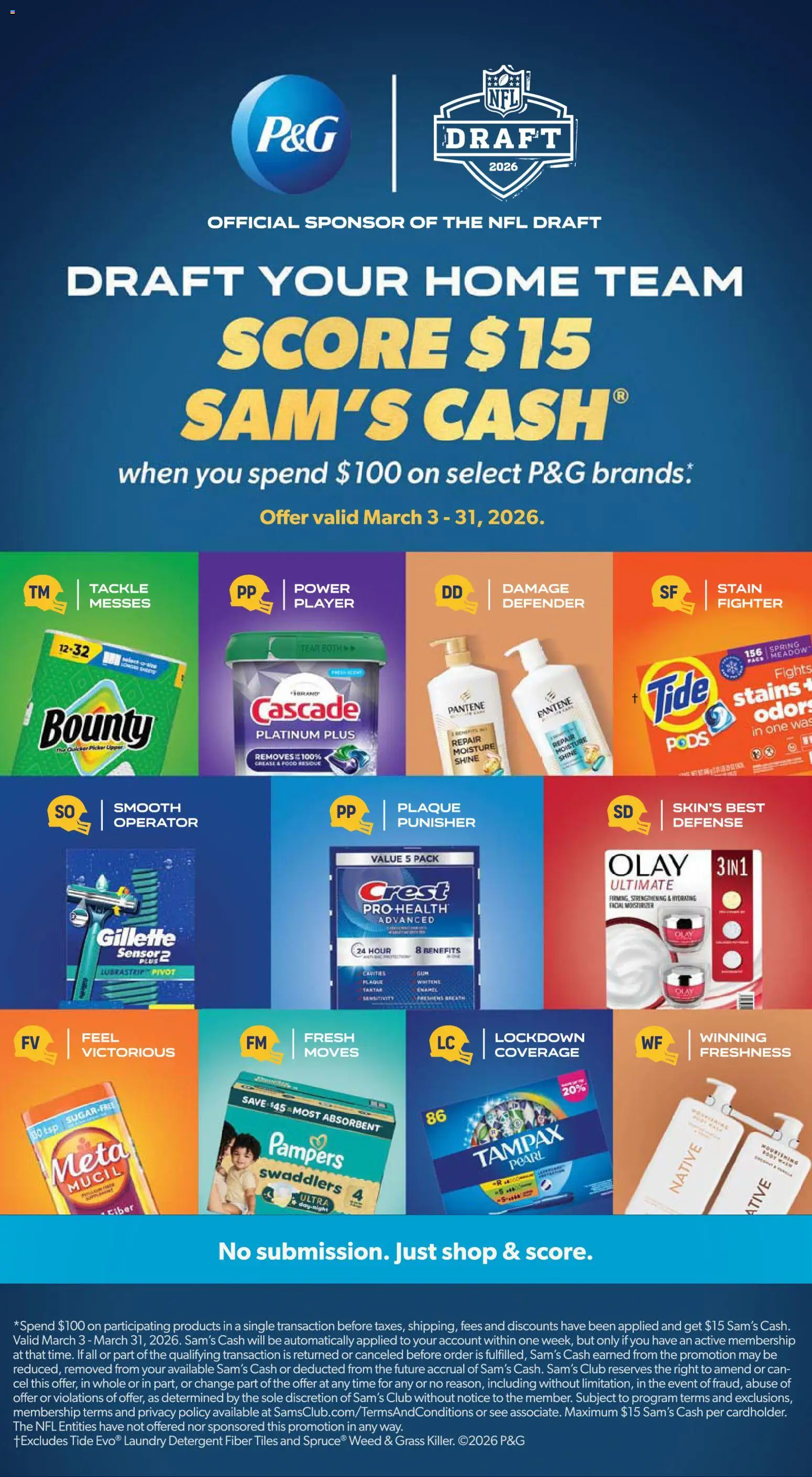 Sam's Club Instant Savings Book March - valid from 18.03.2026 | Page: 2 | Products: Detergent, Player