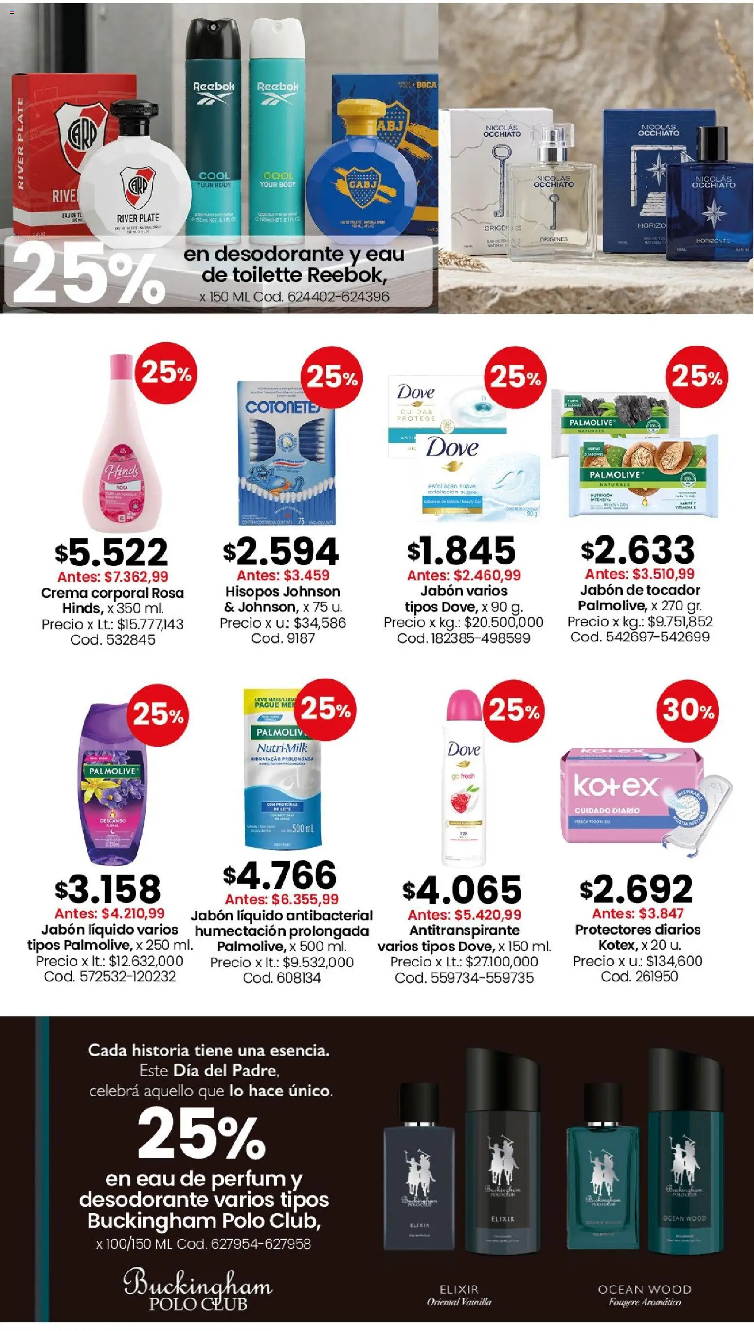 Coto - Perfumería y limpieza │ válido desde el 15.06.2026 | Página: 6 | Productos: Eau de toilette, Jabón líquido, Jabón, Crema