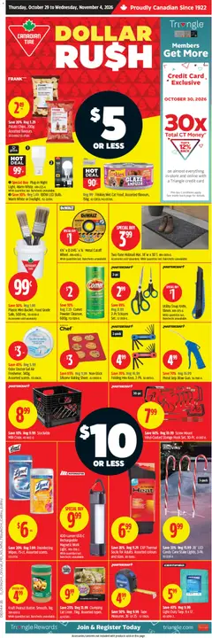 Preview of Canadian Tire flyer - Dollar Rush from shop Canadian Tire valid from Oct 29, 2026