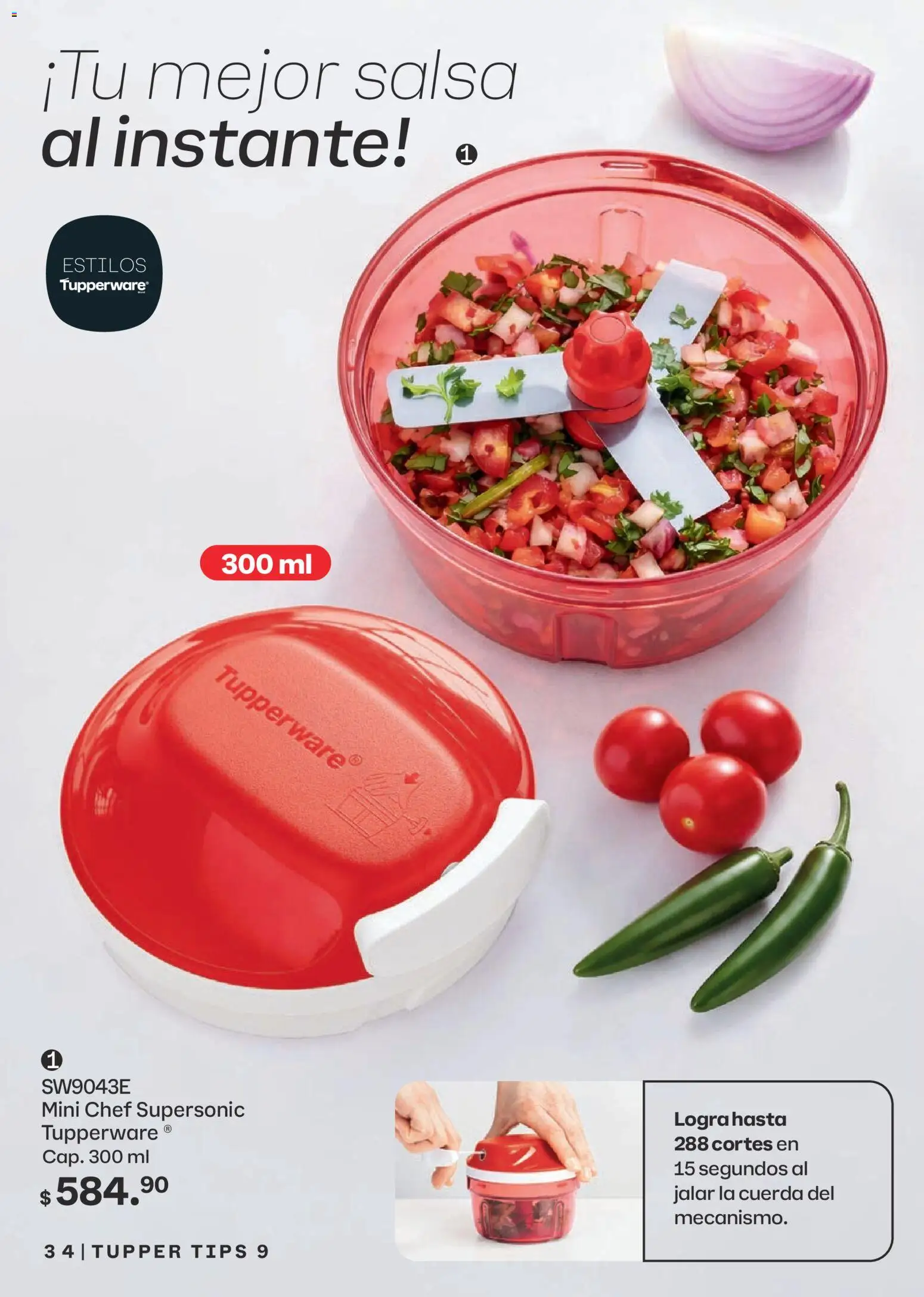 Nuevas ofertas de Tupperware válidas en toda la República Mexicana desde el 10/08/2026. ¡Encuentra las mejores ofertas en Tupperware catálogo! | Página: 34 | Productos: Cuerda, Tupper