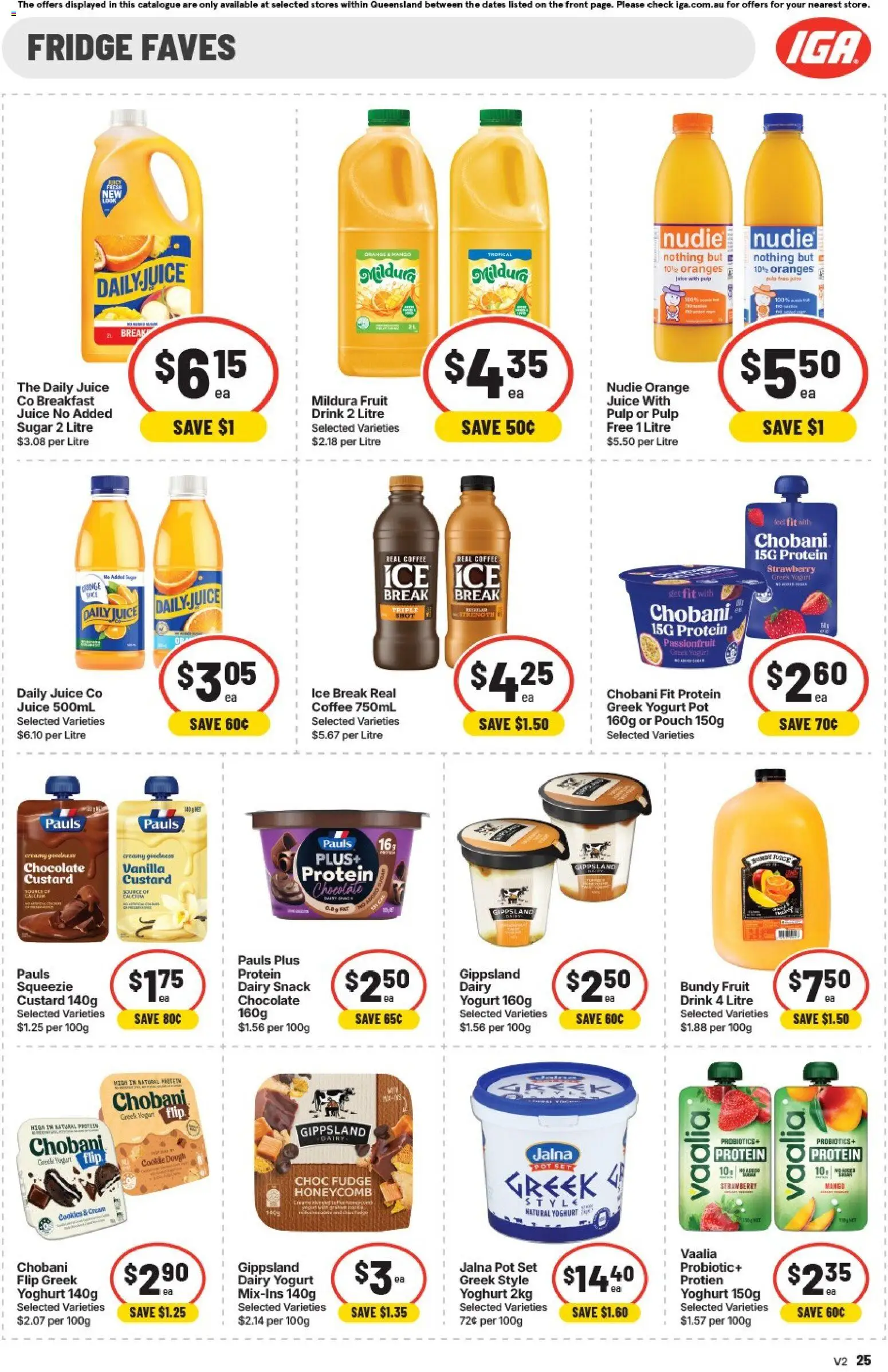 IGA catalogue - valid from 02/08/2026 | Page: 28 | Products: Coffee, Oranges, Passionfruit, Greek yogurt