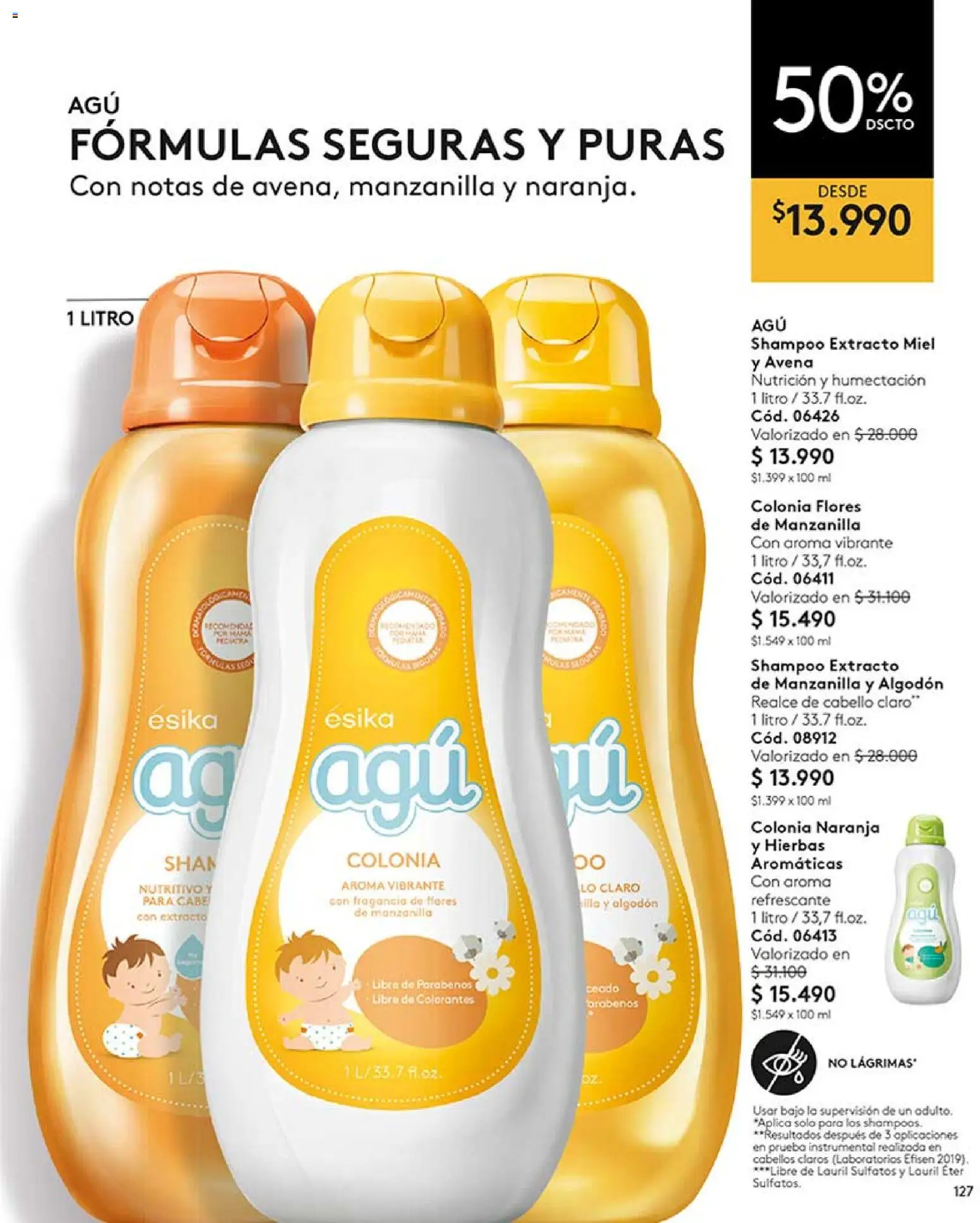 Catálogo Ésika Campaña 11 │ válido desde el 15.06.2026 | Página: 127 | Productos: Avena, Algodón, Fragancia, Shampoo