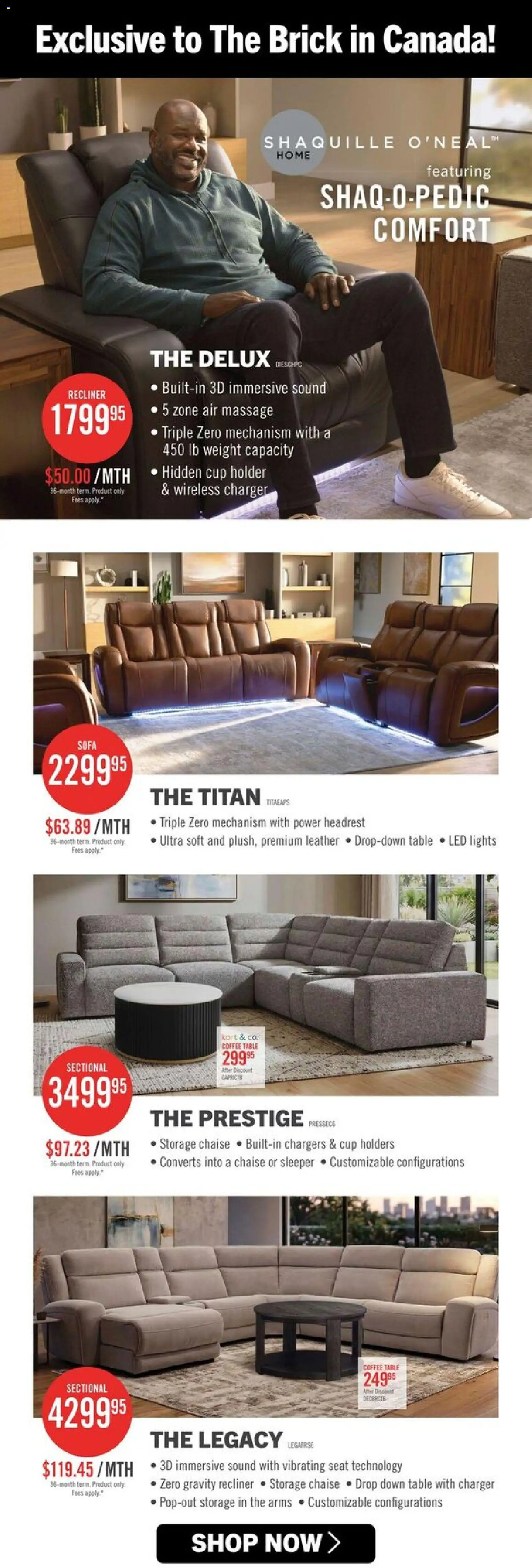 The Brick flyer valid from 05.06.2026 | Page: 5 | Products: Sofa, Coffee table, Table, Coffee