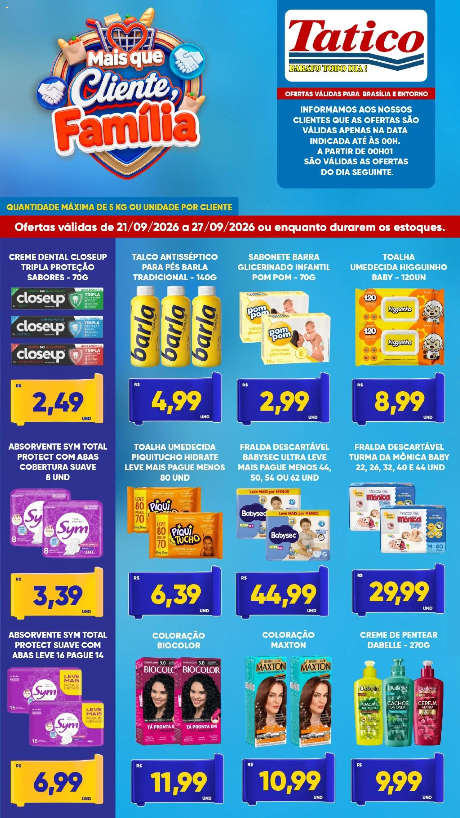 Tatico Folheto - válido de 21/09/2026 | Página: 5 | Produtos: Talco, Abacate, Creme, Sabonete