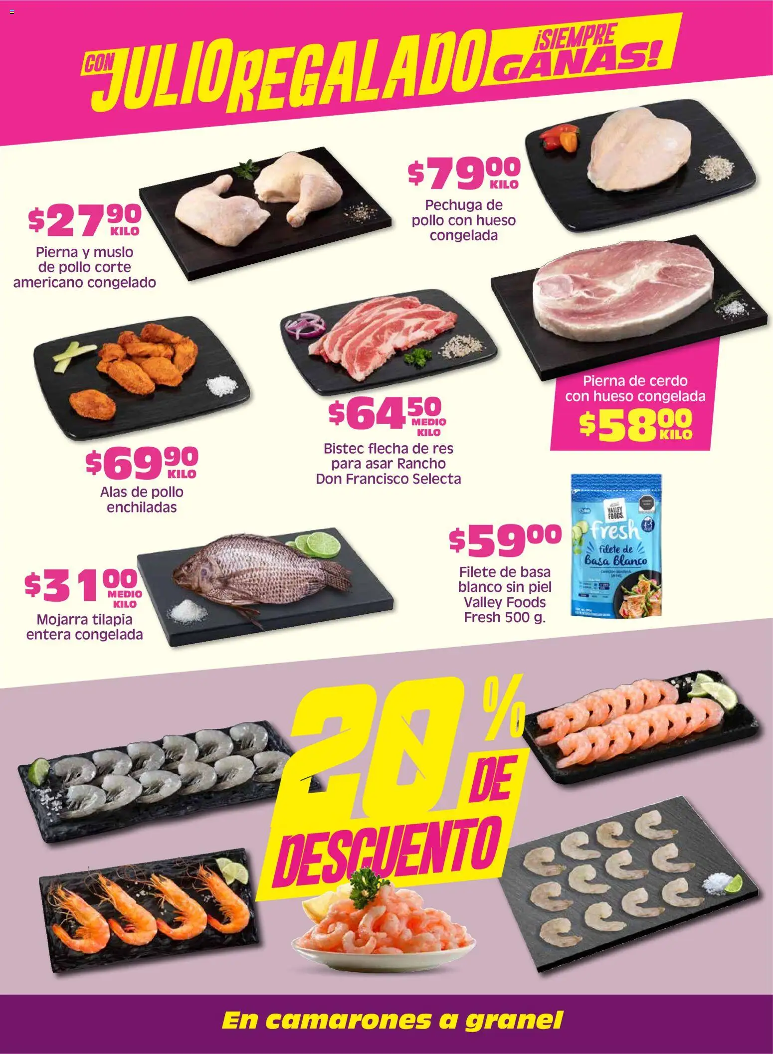 Nuevas ofertas de Soriana válidas en toda la República Mexicana desde el 05.06.2026. ¡Encuentra las mejores ofertas en Soriana Fin de Semana Mercado: Saltillo y Torreón! | Página: 2 | Productos: Pollo, Cerdo, Res