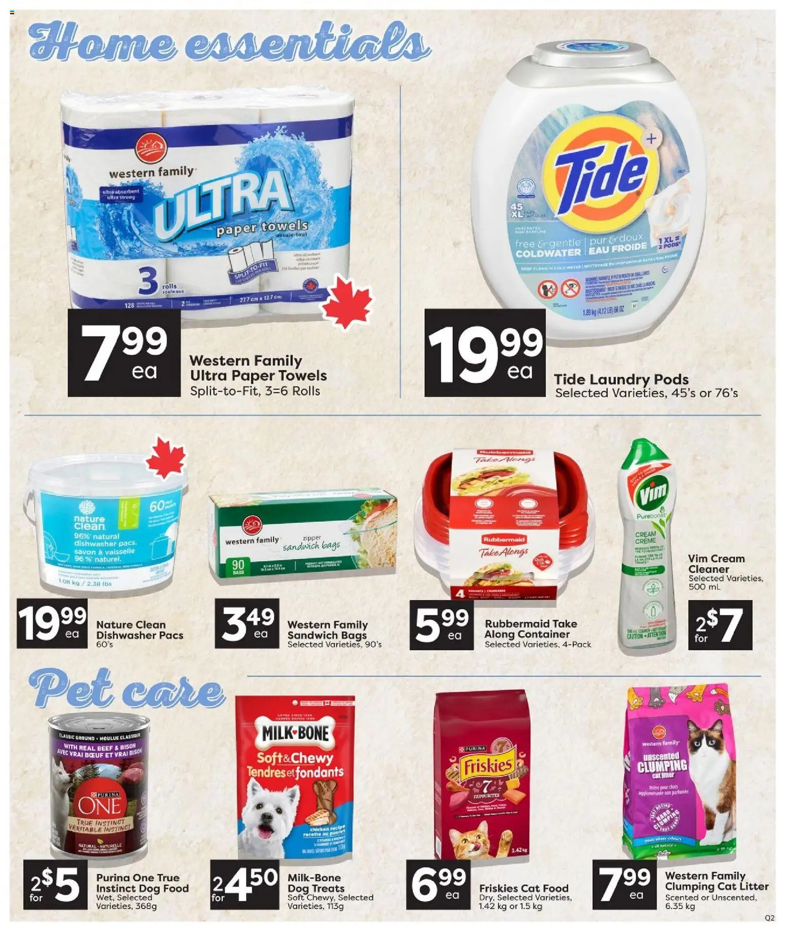 Quality Foods flyer valid from Sep 10, 2026 | Page: 15 | Products: Cream, Paper towels, Dog food, Towels