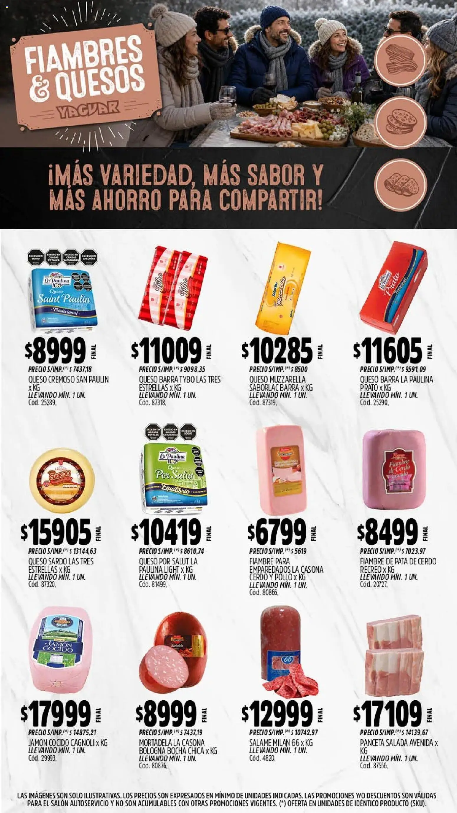 Yaguar - Oferta Semanal Mendoza │ válido desde el 20/07/2026 | Página: 5 | Productos: Pollo, Jamón cocido, Queso, Jamón