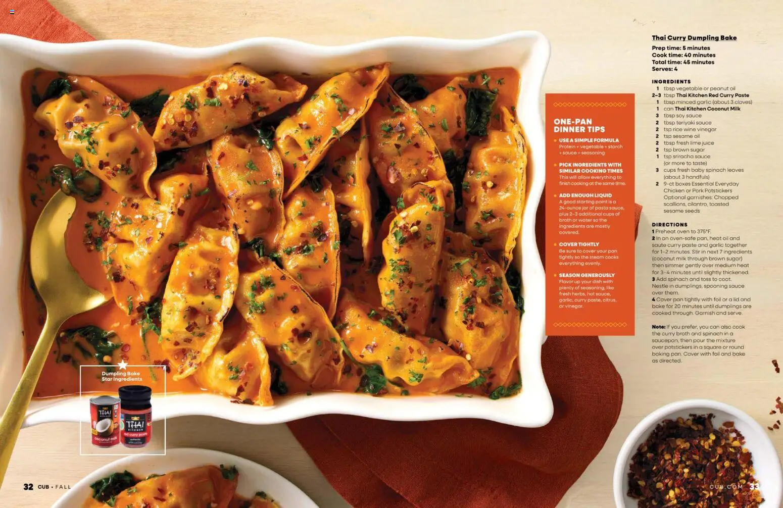 Cub Foods Fall Magazine - valid from 09/13/2026 | Page: 17 | Products: Foil, Spinach, Sesame, Dumplings