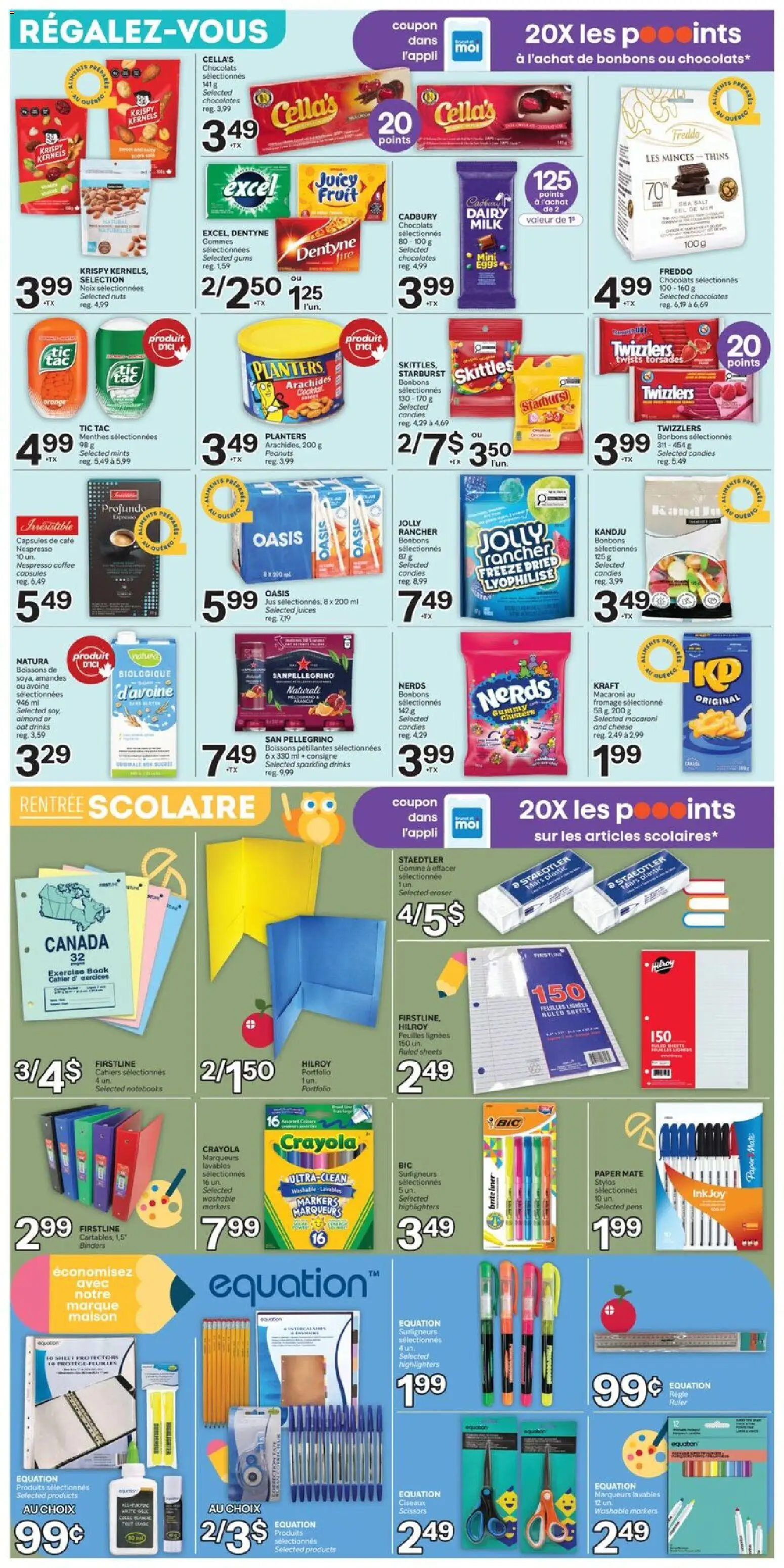Brunet flyer valid from Aug 6, 2026 | Page: 6 | Products: Candies, Nuts, Milk, Cheese