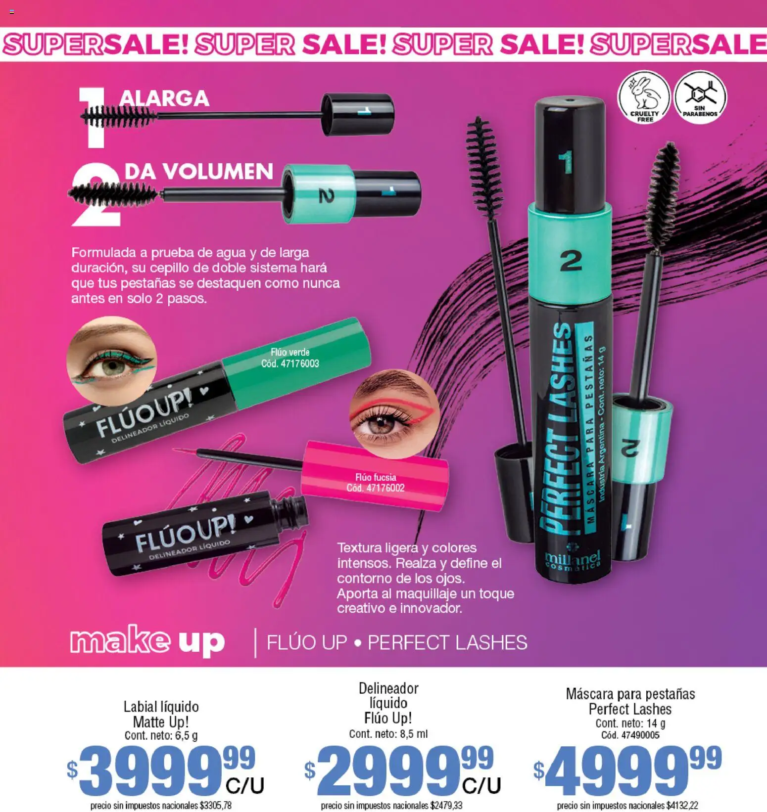Millanel - Catálogo │ válido desde el 25.05.2026 | Página: 121 | Productos: Maquillaje, Máscara, Contorno, Agua