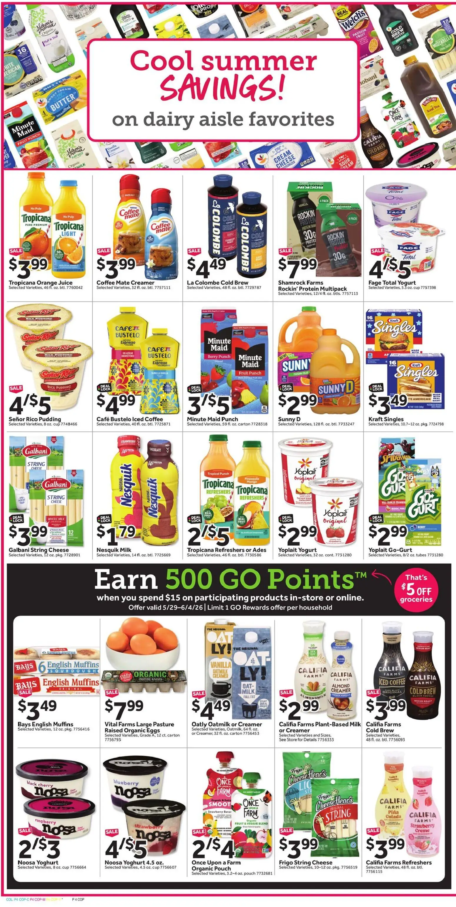 Stop & Shop Weekly Circular - NY - valid from 29.05.2026 | Page: 9 | Products: Cheese, Coffee, Pineapple, Raspberry