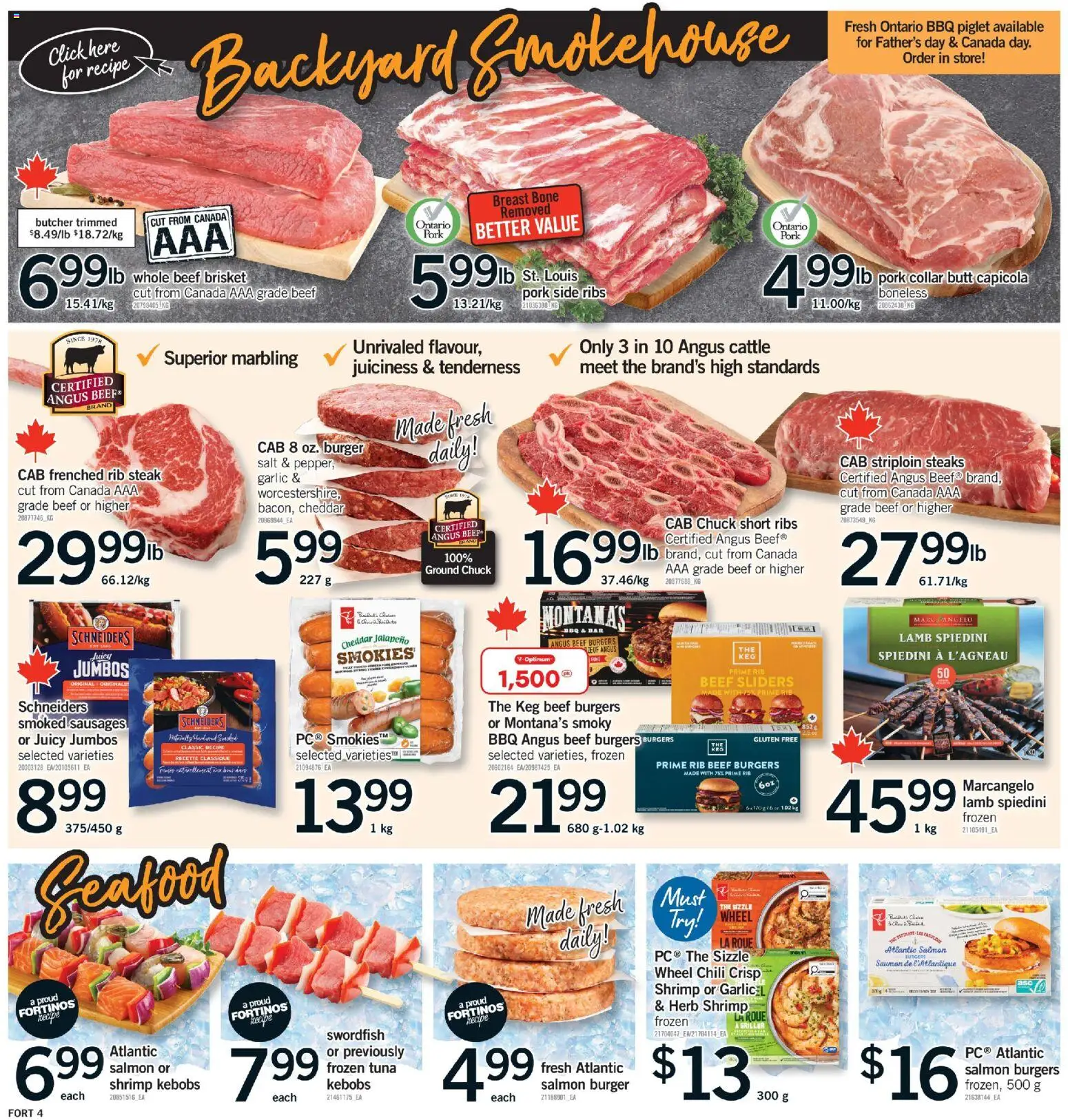 Fortinos flyer valid from 18.06.2026 | Page: 5 | Products: Beef, Pork