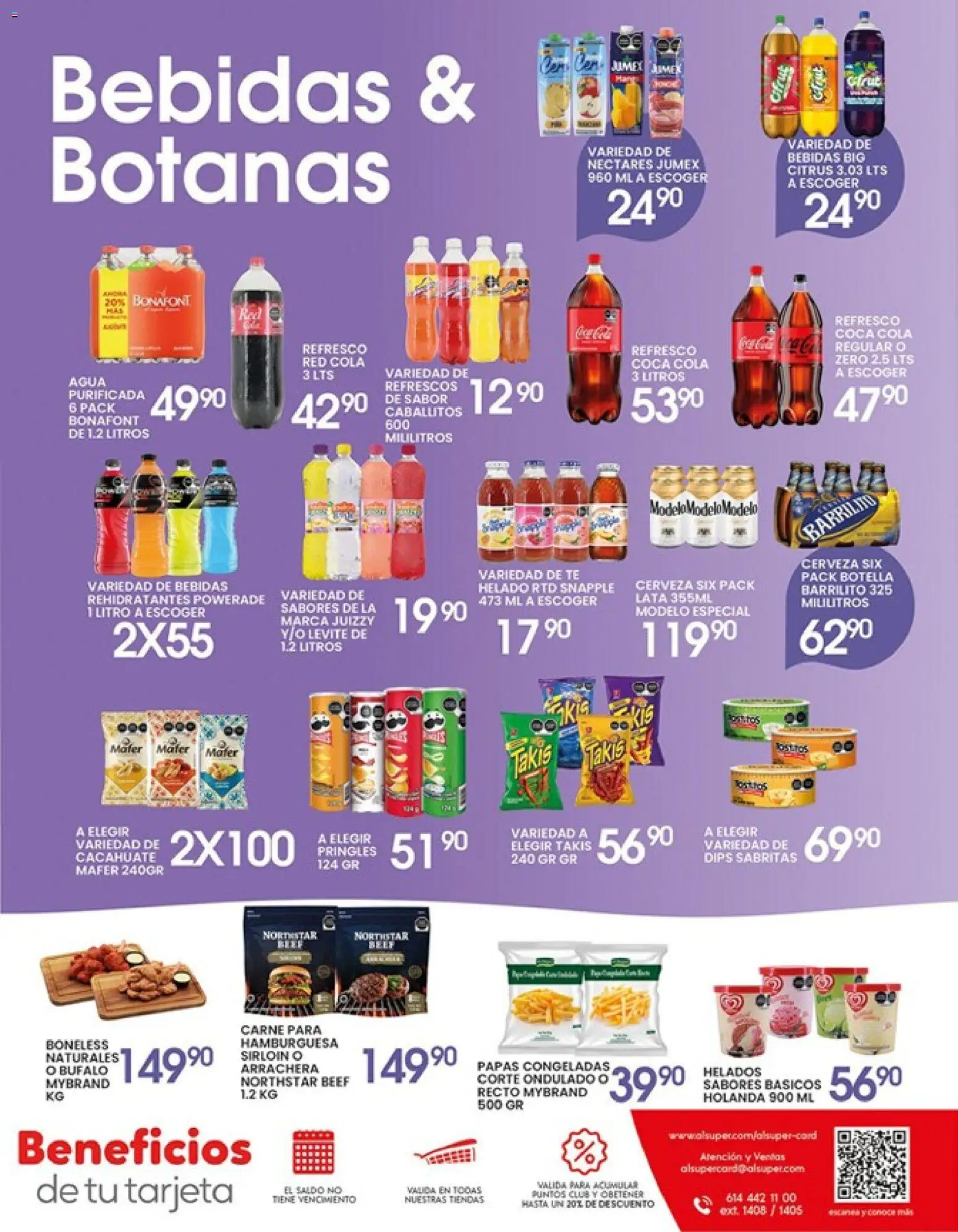 Nuevas ofertas de Alsuper válidas en toda la República Mexicana desde el 14/04/2026. ¡Encuentra las mejores ofertas en Alsuper folleto Calera! | Página: 7 | Productos: Refresco, Agua, Cerveza, Botella