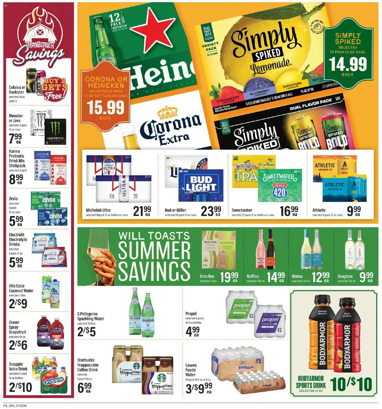 Lowes Foods Weekly Ad - GA - valid from 07/22/2026 | Page: 4 | Products: Box, Coffee, Grapefruit, Mango