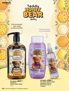 Vista previa de Andrea catálogo Beauty, nuevo folleto de la tienda, válido en México a partir del 23/08/2026 | Página: 136 | Productos: Shampoo, Perfumes, Miel, Body