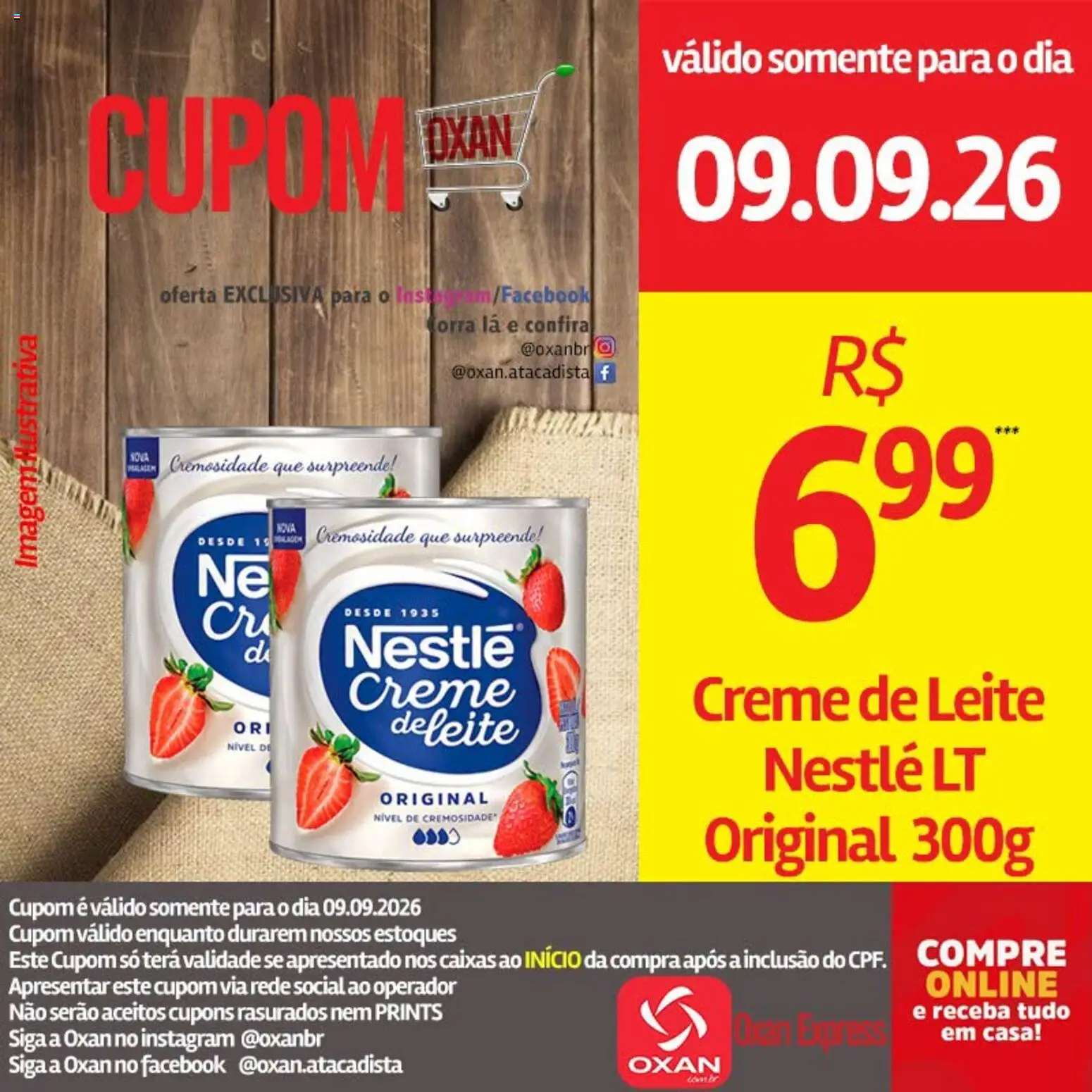 Oxan Atacadista Folheto - válido de 09/09/2026 | Página: 14 | Produtos: Leite, Creme, Creme de leite