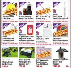 Preview of Ocean State Job Lot weekly ads valid from 21.05.2026 | Page: 2 | Products: Tiller, Toothbrush, Bookcase, Raspberry