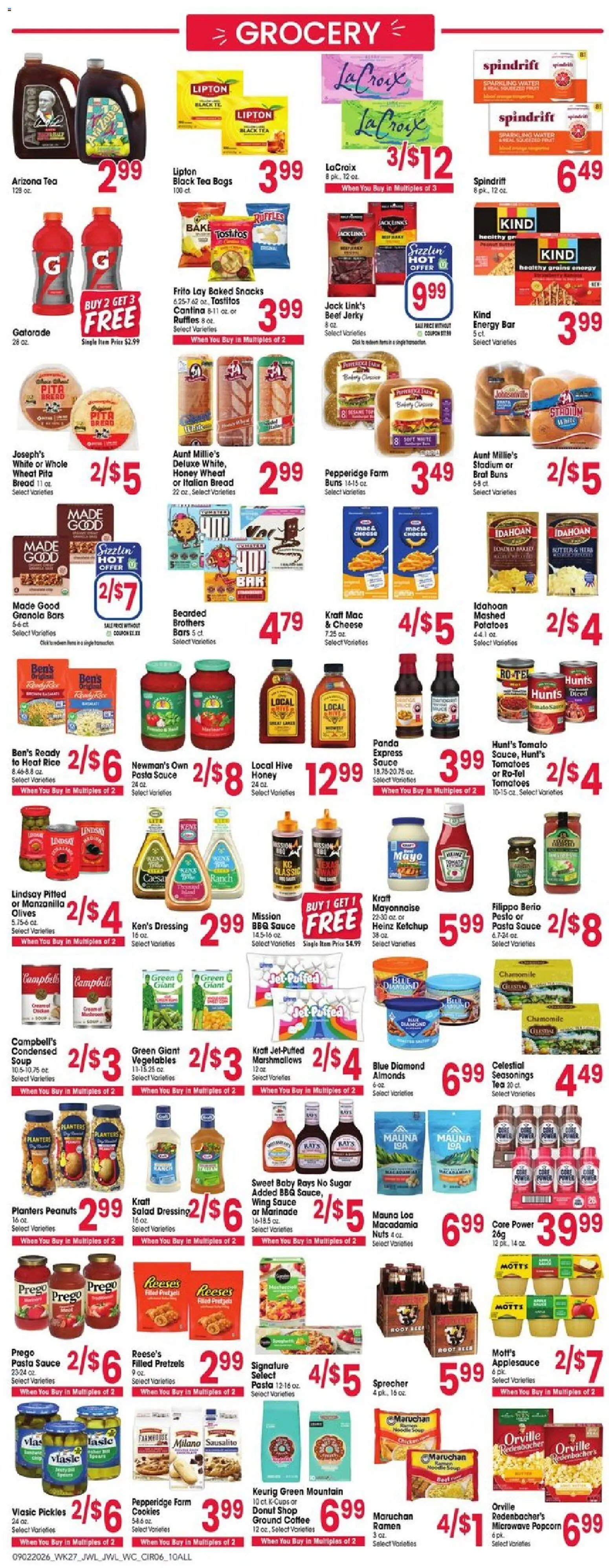 Jewel Osco Weekly Ad - valid from 09/02/2026 | Page: 6 | Products: Grains, Coffee, Salad, Ground coffee
