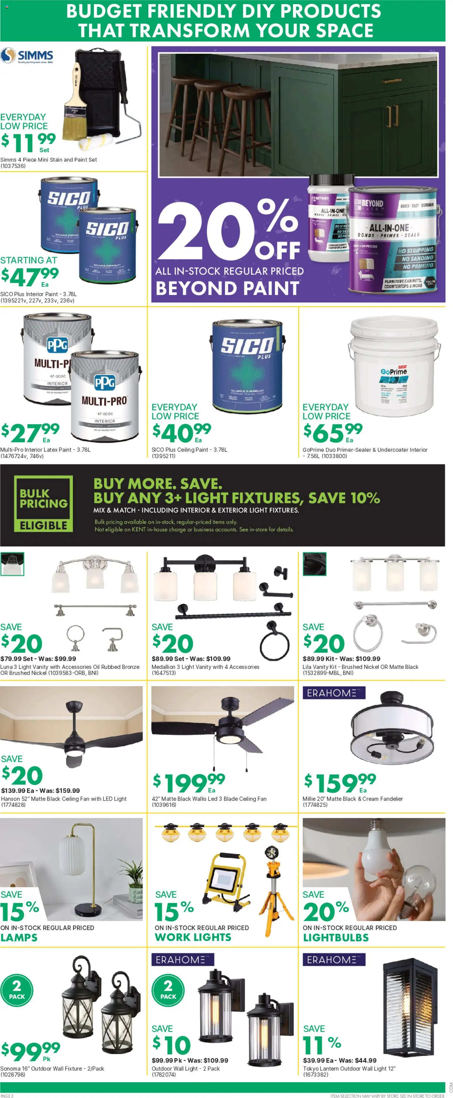 Kent flyer valid from Sep 24, 2026 | Page: 4 | Products: Cream, Fan, LED light, Oil