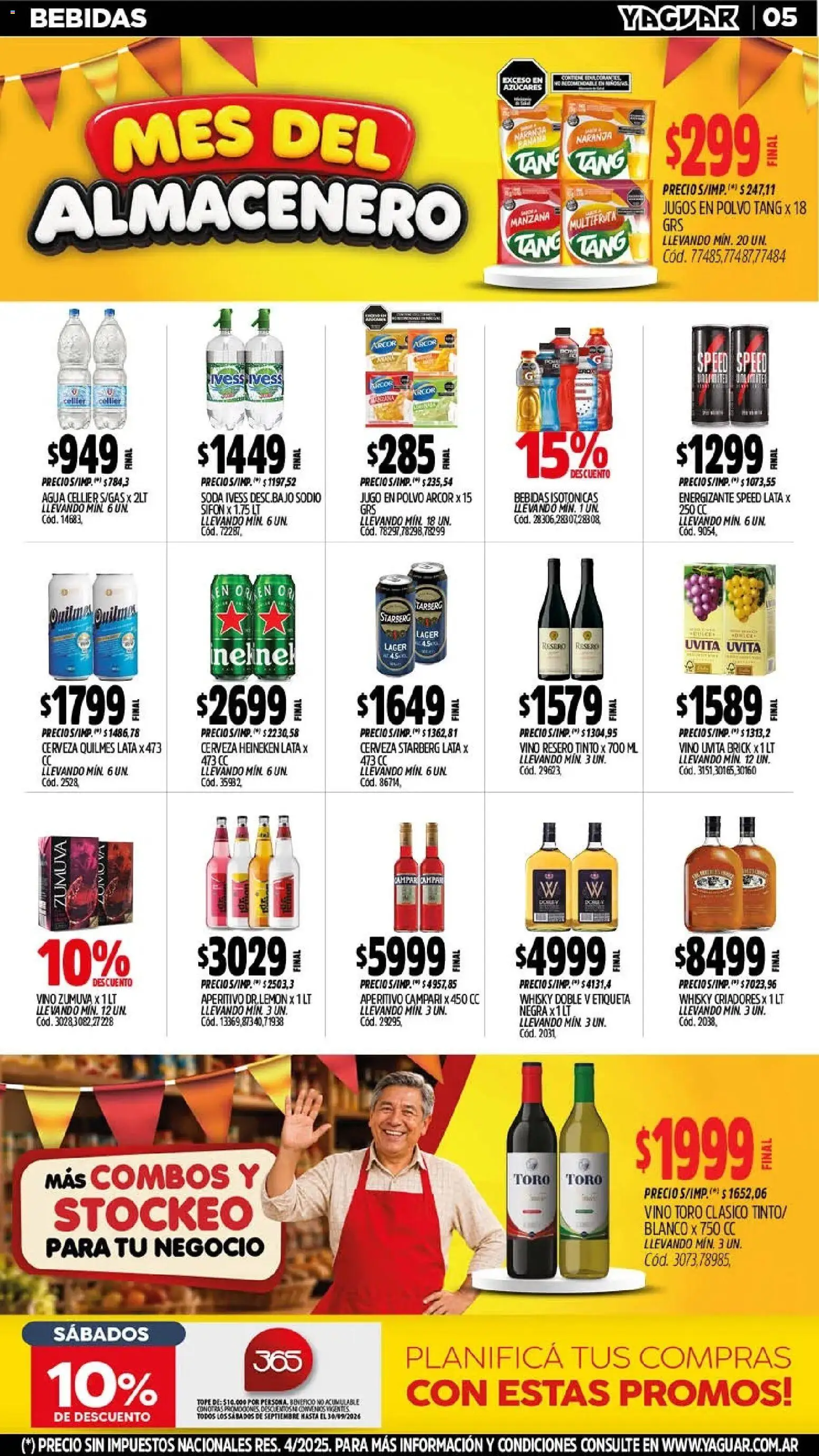 Yaguar - Oferta Semanal Santa Fé │ válido desde el 21/09/2026 | Página: 6 | Productos: Whisky, Cerveza Heineken, Bebidas, Jugo