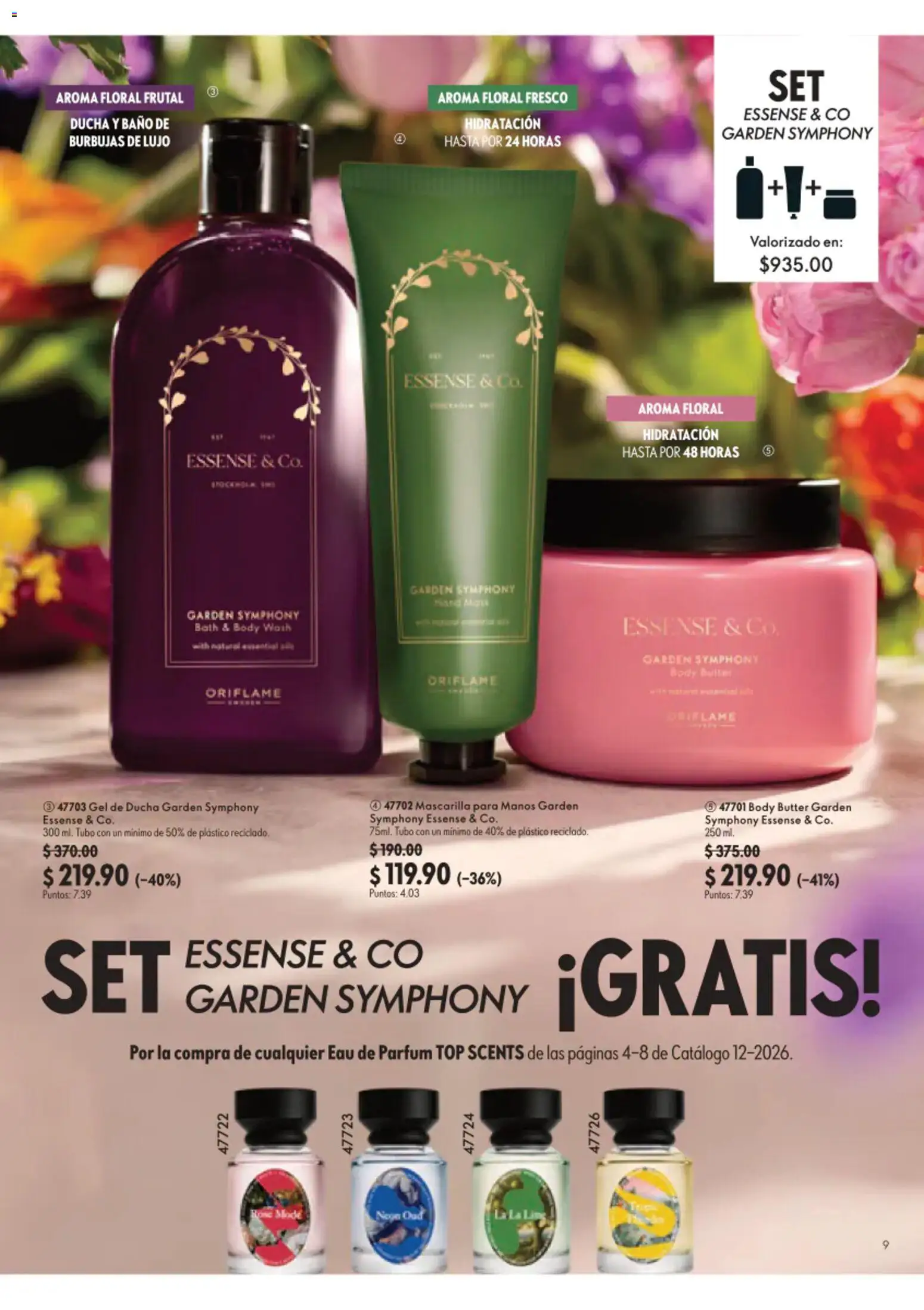 Nuevas ofertas de Oriflame válidas en toda la República Mexicana desde el 22/08/2026. ¡Encuentra las mejores ofertas en Oriflame campaña 12 2026! | Página: 9 | Productos: Body, Top, Mascarilla, Gel de ducha