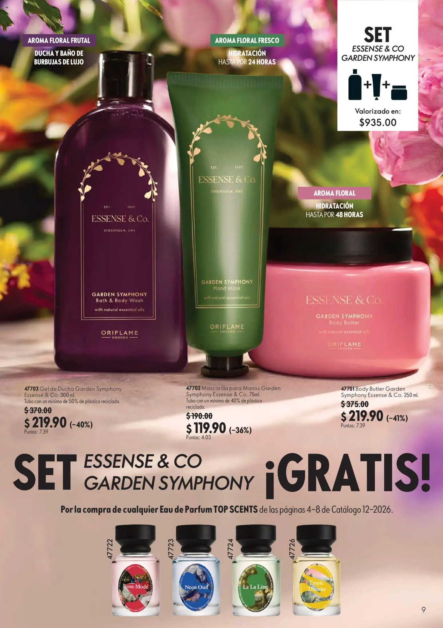 Nuevas ofertas de Oriflame válidas en toda la República Mexicana desde el 22/08/2026. ¡Encuentra las mejores ofertas en Oriflame campaña 12 2026! | Página: 9 | Productos: Body, Baño, Mascarilla, Gel de ducha