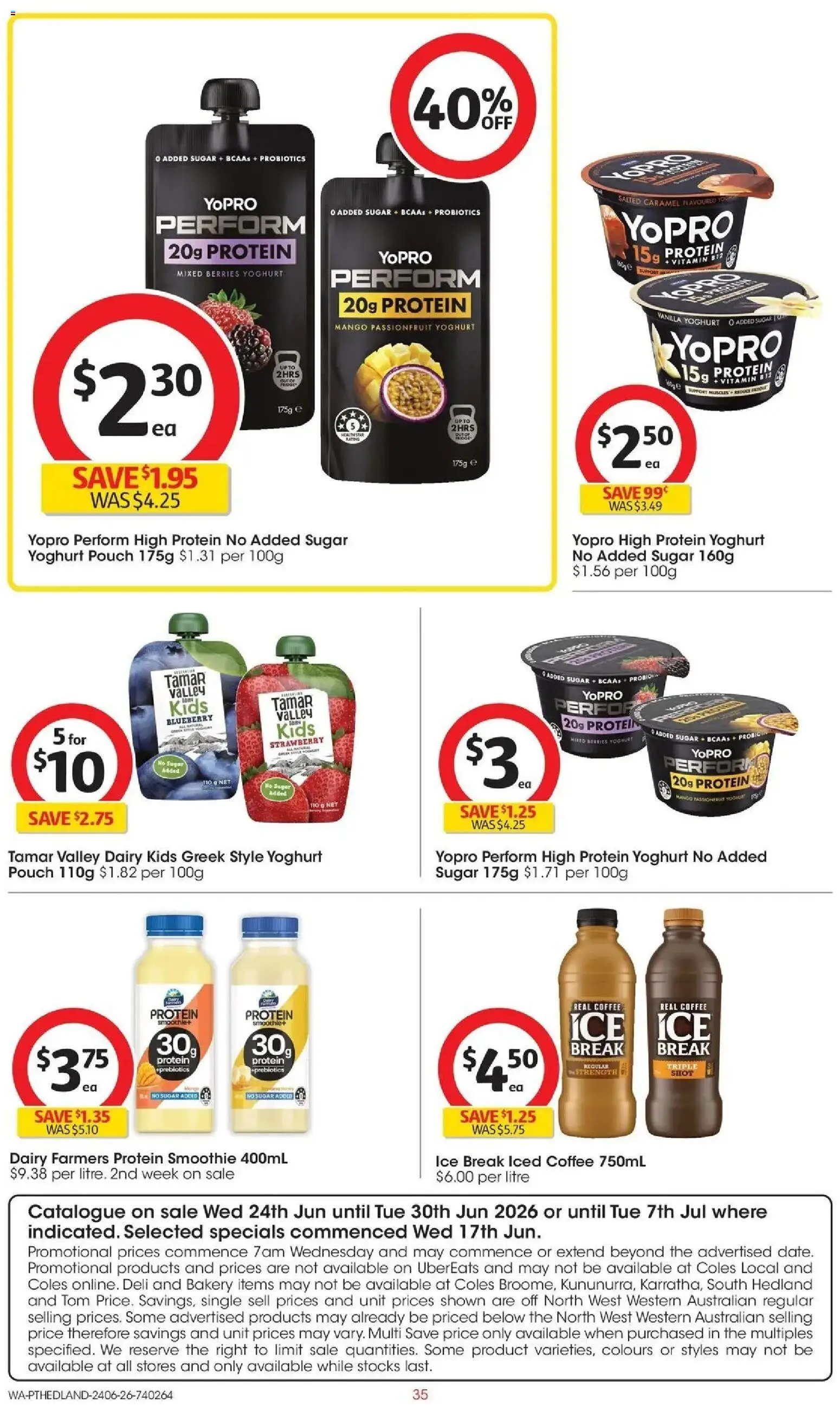 Coles catalogue - valid from 23/06/2026 | Page: 35 | Products: Dairy, Yoghurt, Mango, Vitamin