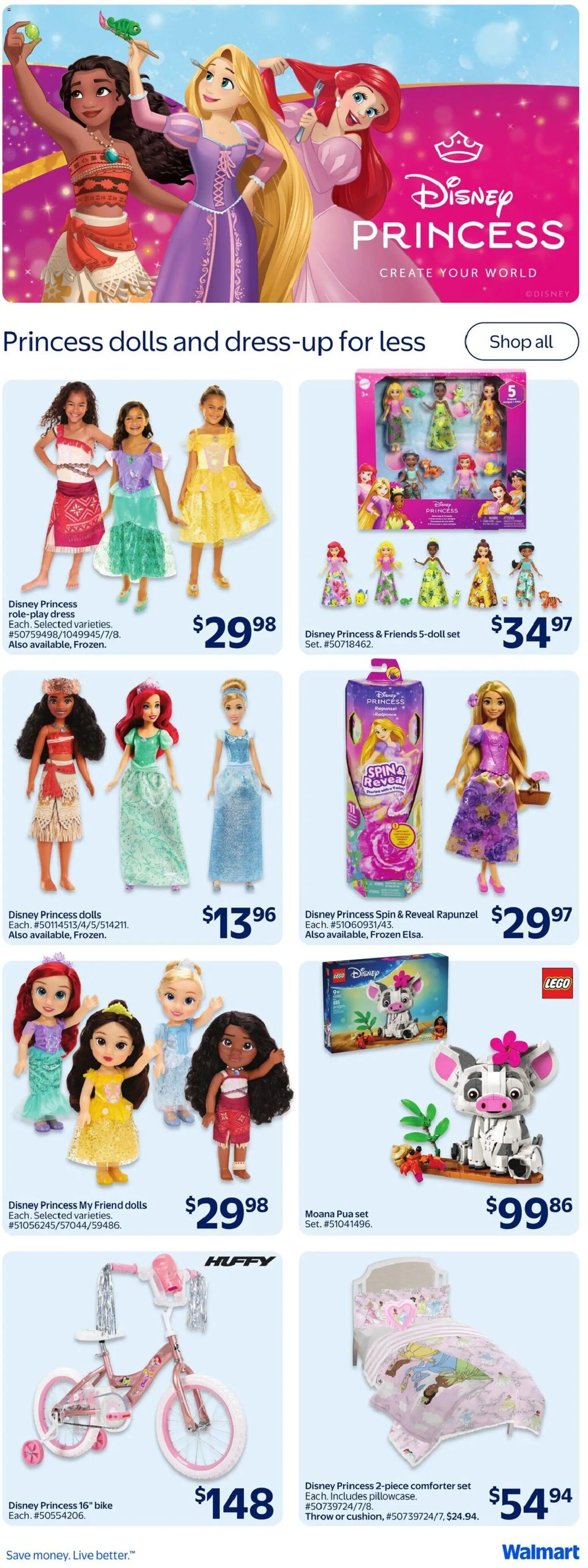 Walmart flyer valid from Aug 20, 2026 | Page: 16 | Products: Dress, LEGO, Shoes