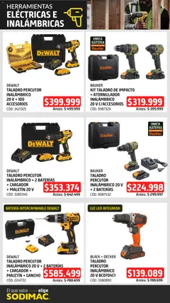 Vista previa Sodimac catálogo válido desde el 16.06.2026 | Página: 2 | Productos: Batería, Taladro, Cargador, Maletin