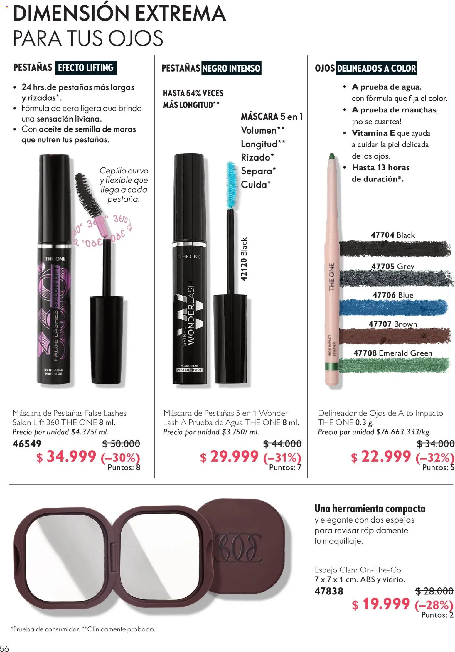 Oriflame revista - valida desde el 01/08/2026 | Página: 56 | Productos: Agua, Cera, Delineador de ojos, Aceite