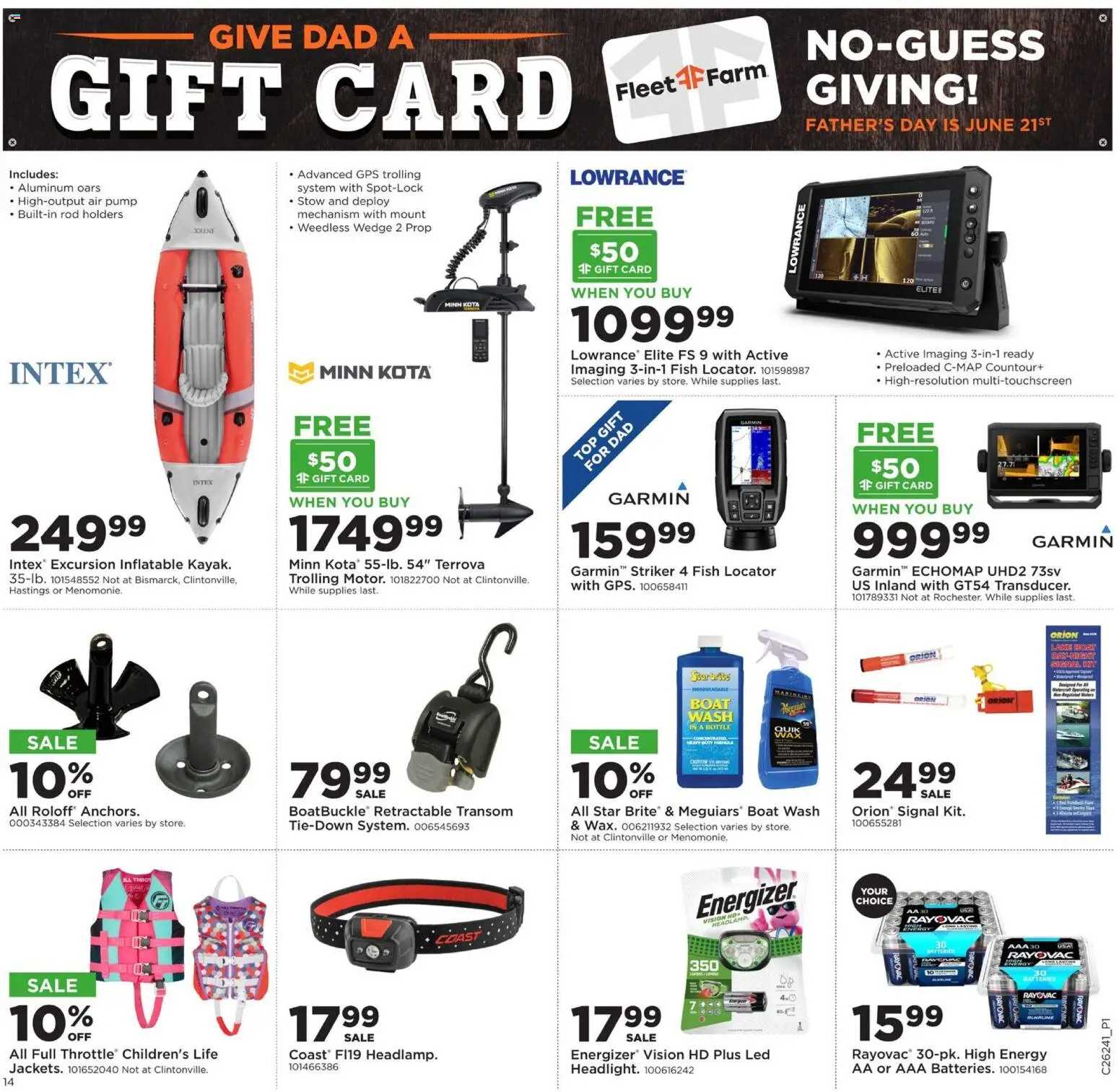 Mills Fleet Farm Weekly Ad - valid from 08.06.2026 | Page: 19 | Products: Pump, Fish, Throttle, Rod