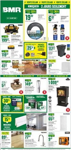 Preview of BMR weekly flyer / circulaire from shop BMR valid from Aug 20, 2026
