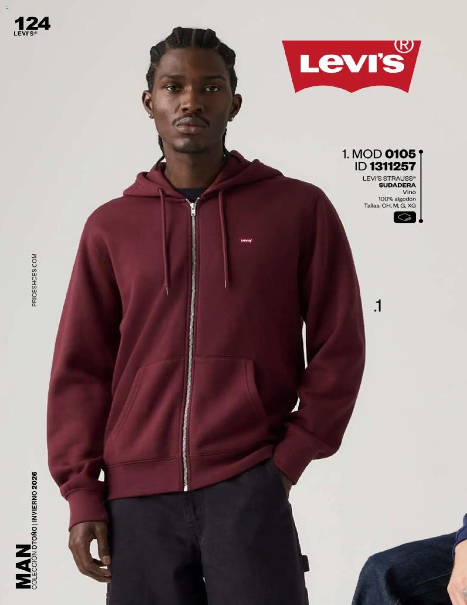 Nuevas ofertas de Price Shoes válidas en toda la República Mexicana desde el 01/09/2026. ¡Encuentra las mejores ofertas en Price Shoes catálogo Man! | Página: 124 | Productos: Algodón, Sudadera, Vino