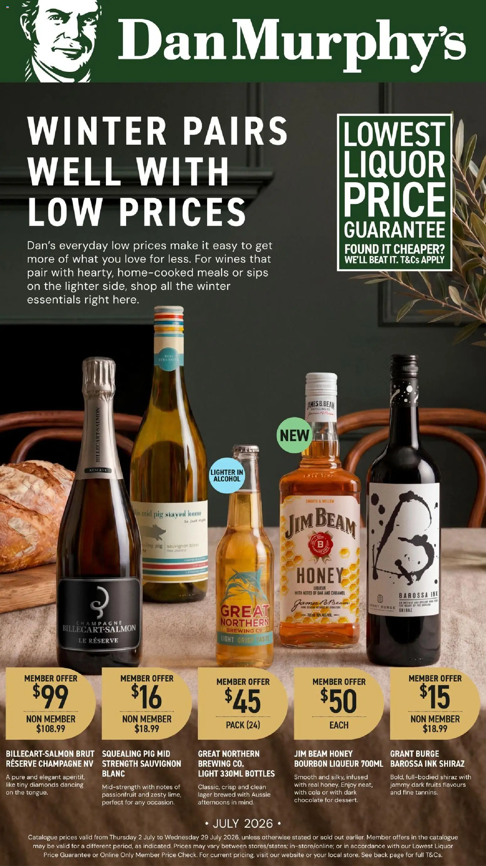 Dan Murphy's catalogue - valid from 02/07/2026 | Page: 1 | Products: Light, Honey, Bourbon, Fruits
