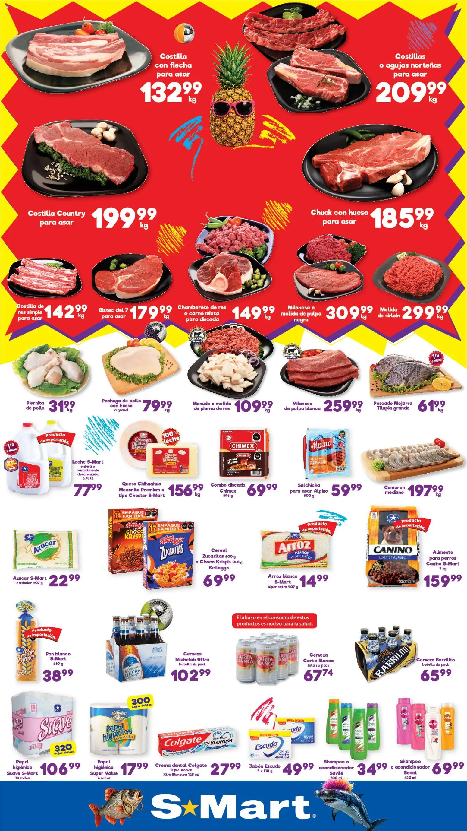 Nuevas ofertas de S-Mart válidas en toda la República Mexicana desde el 09/10/2026. ¡Encuentra las mejores ofertas en S-Mart folleto Monterrey! | Página: 1