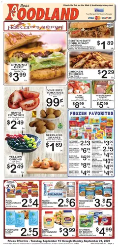 Preview of Foodland weekly ads valid from 09/15/2026 | Page: 1