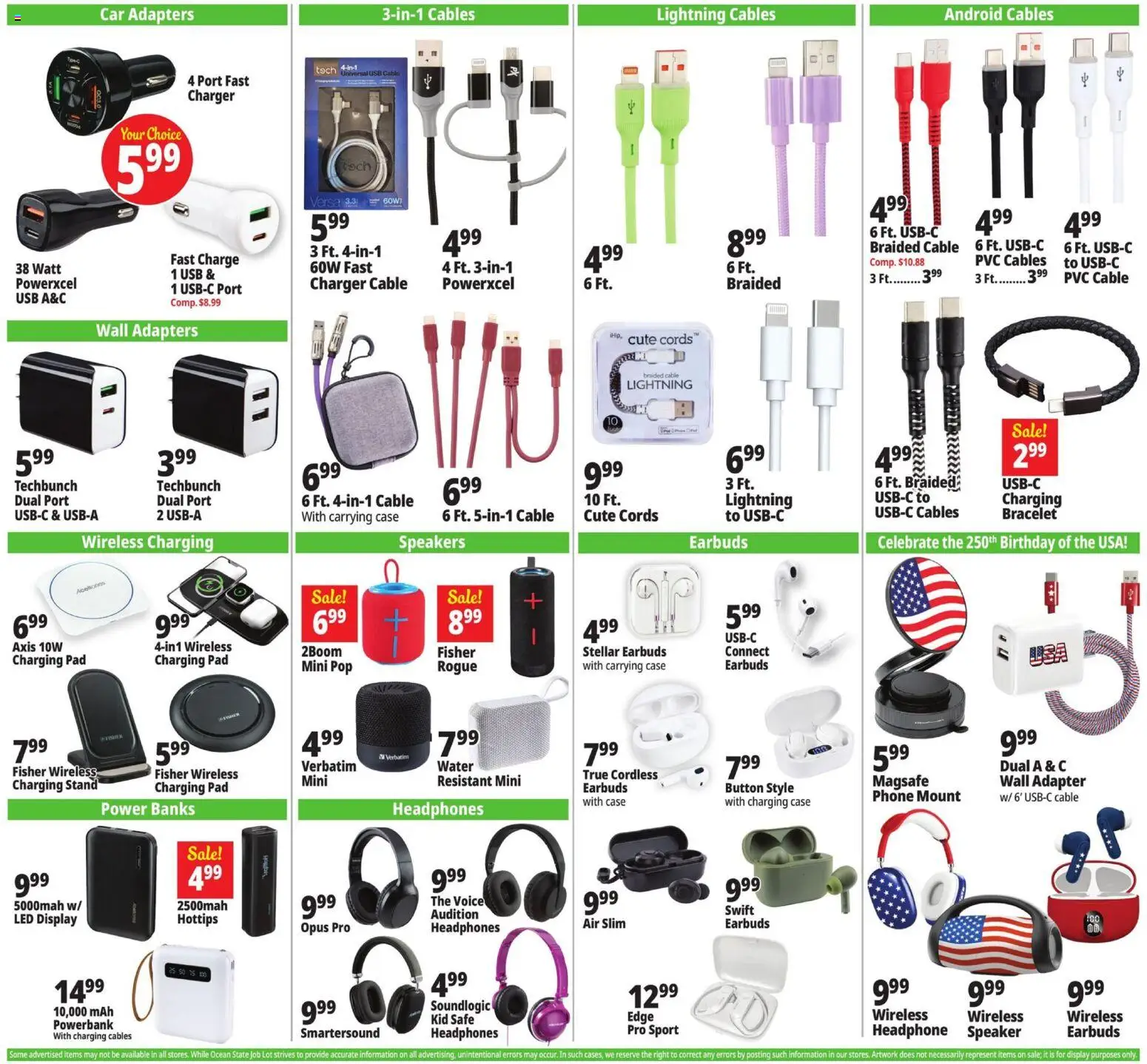 Ocean State Job Lot Weekly Ad - valid from 04.06.2026 | Page: 24 | Products: Safe, Water, Case, Usb