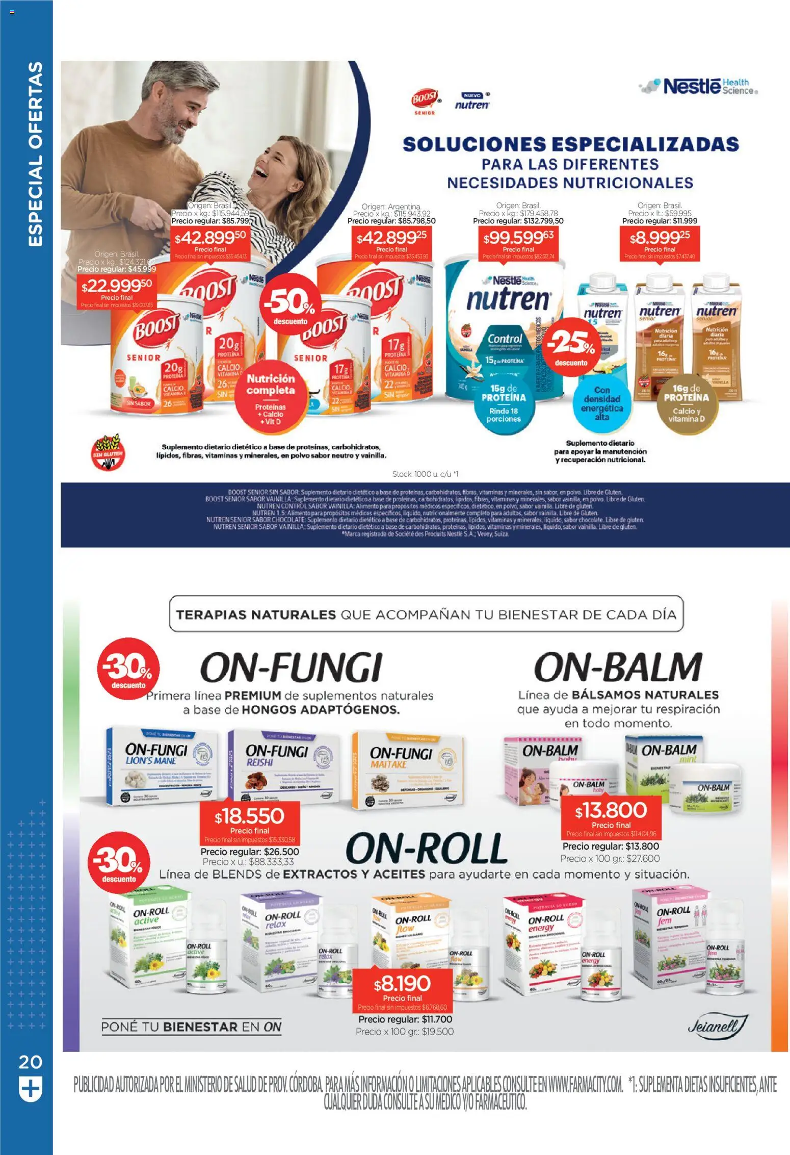 Farmacity catálogo │ válido desde el 30.04.2026 | Página: 20 | Productos: Vitaminas, Suplemento dietario, Polvo, Hongos